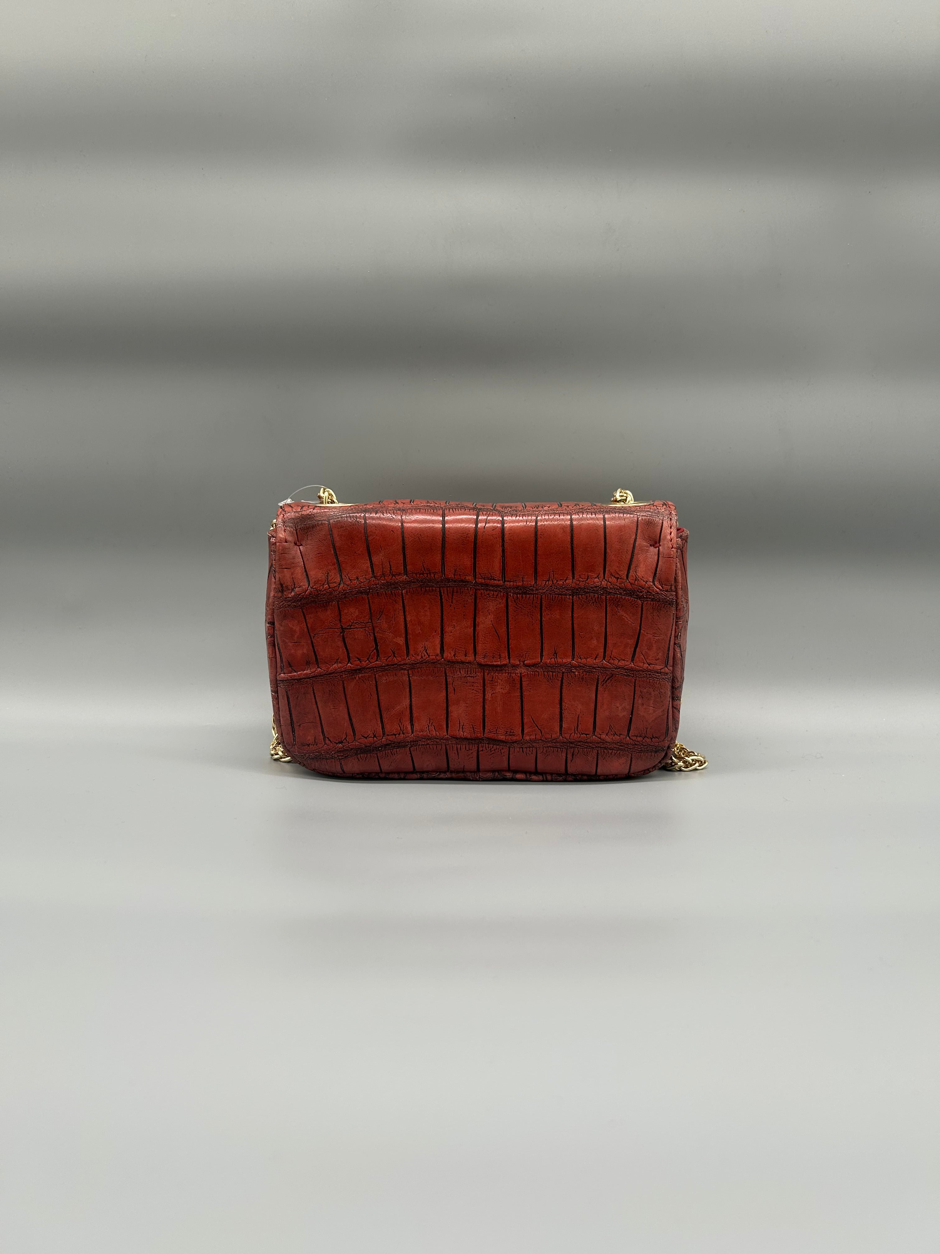 Borsa in pelle di coccodrillo