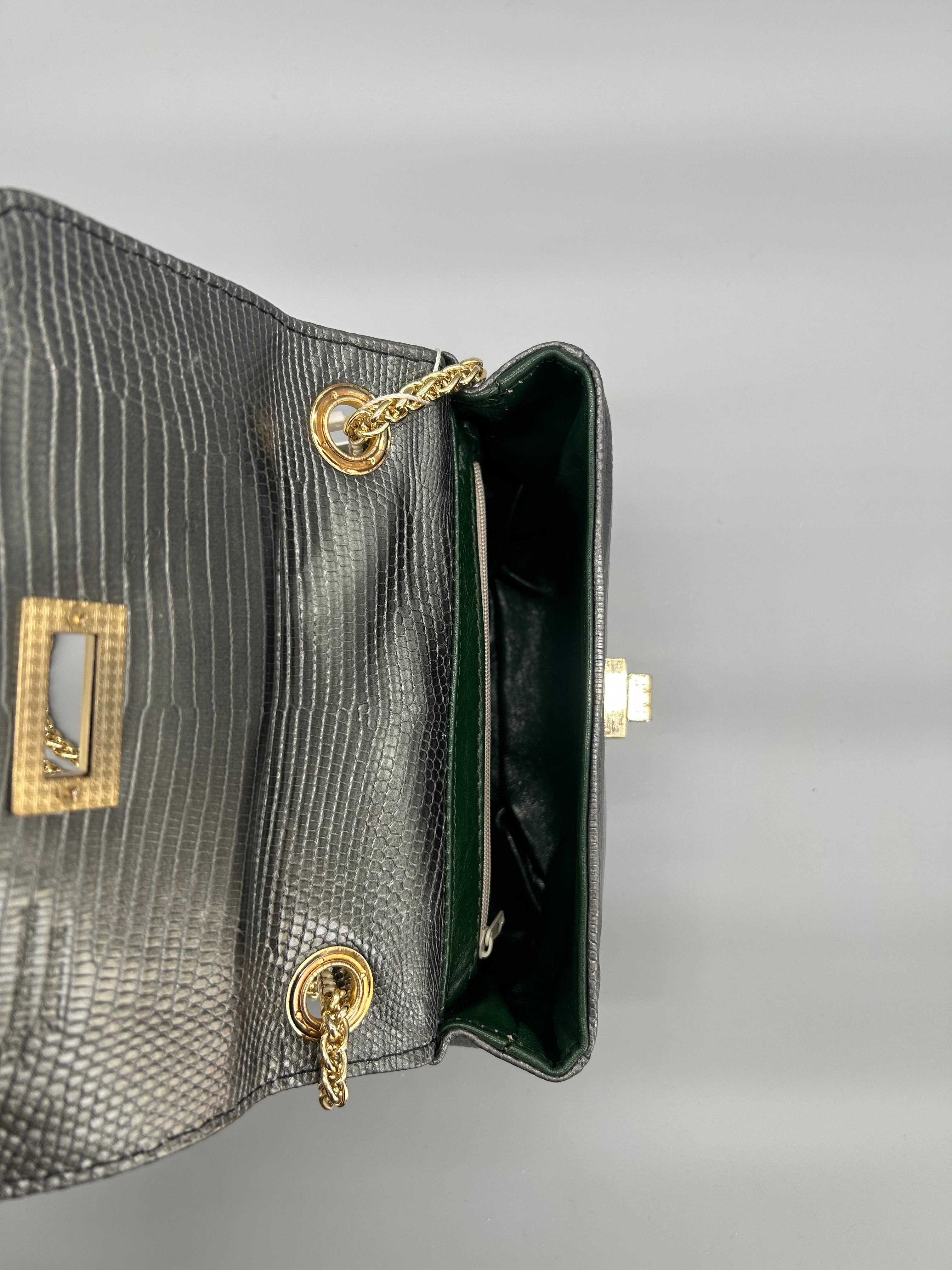 Borsa in pelle di lucertola