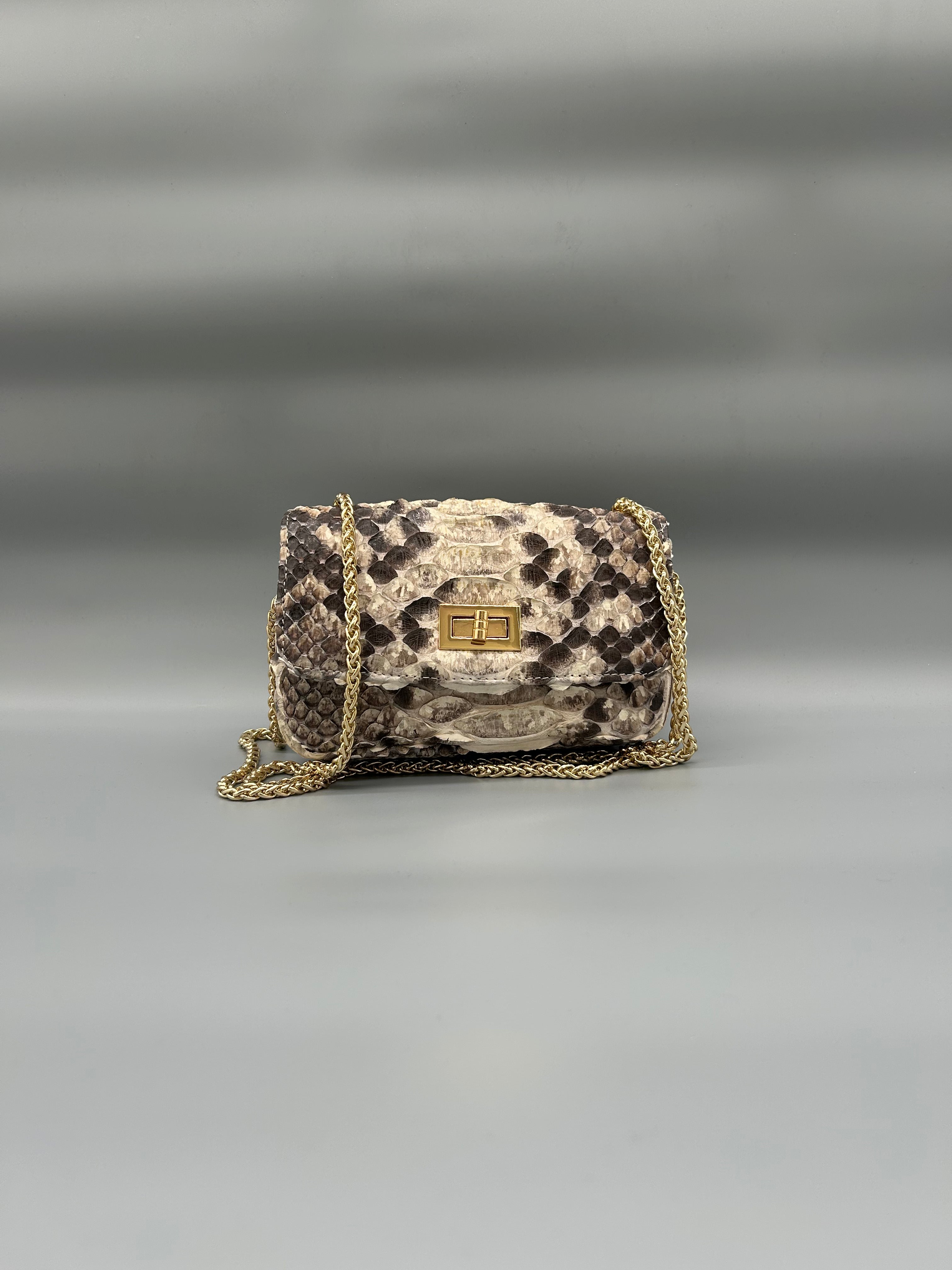 Borsa in pelle di pitone