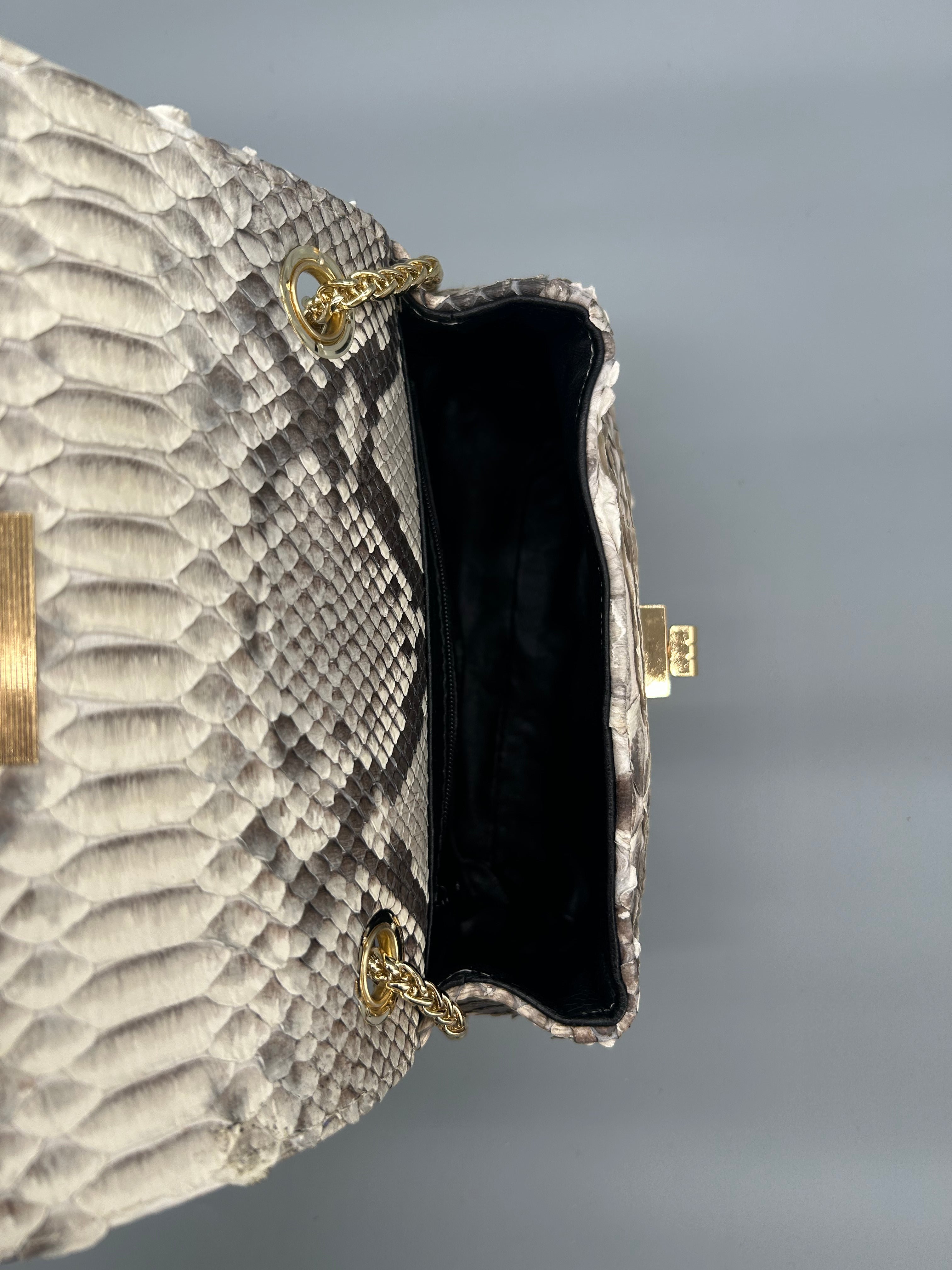 Borsa in pelle di pitone