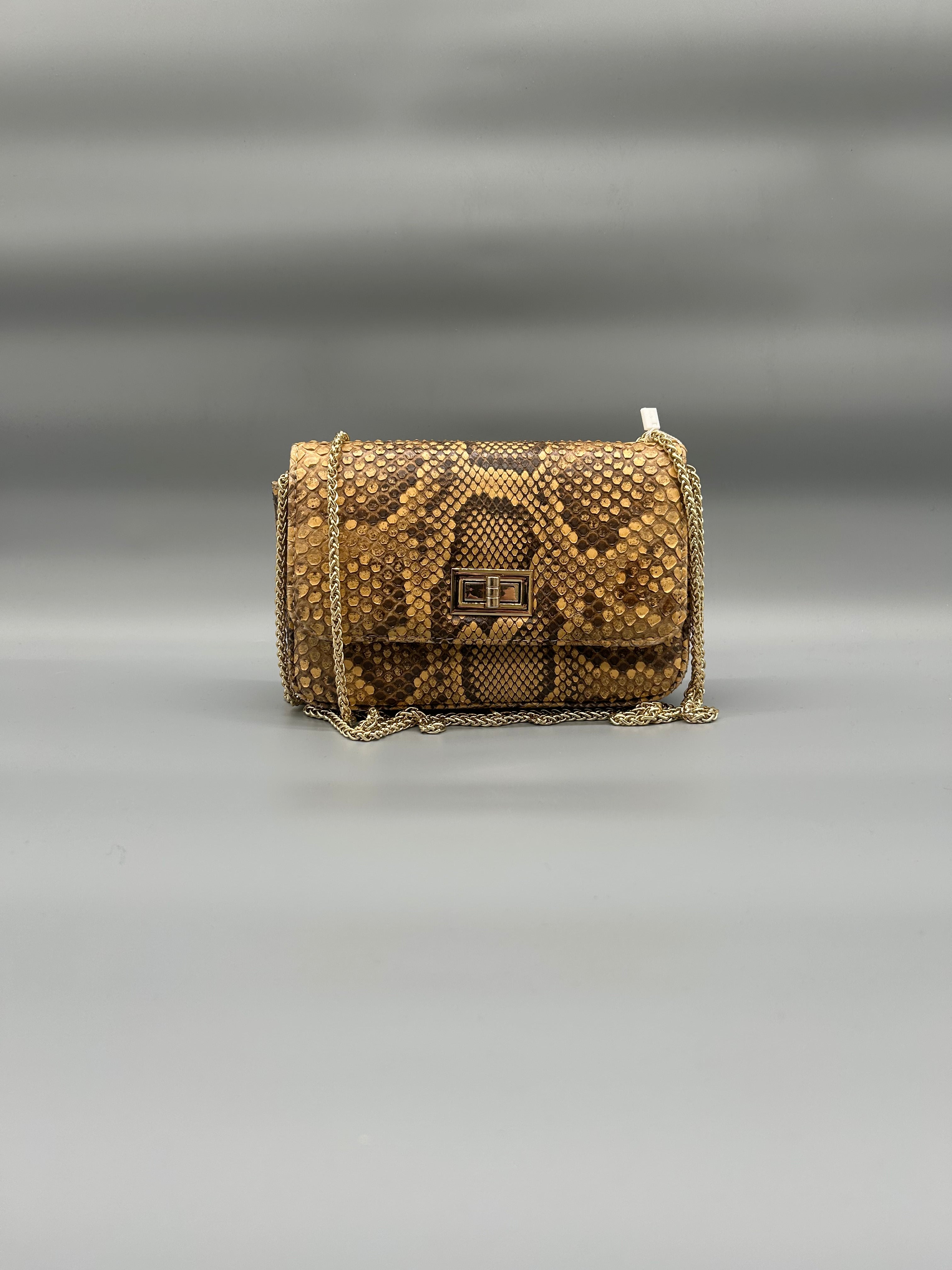 Borsa in pelle di pitone