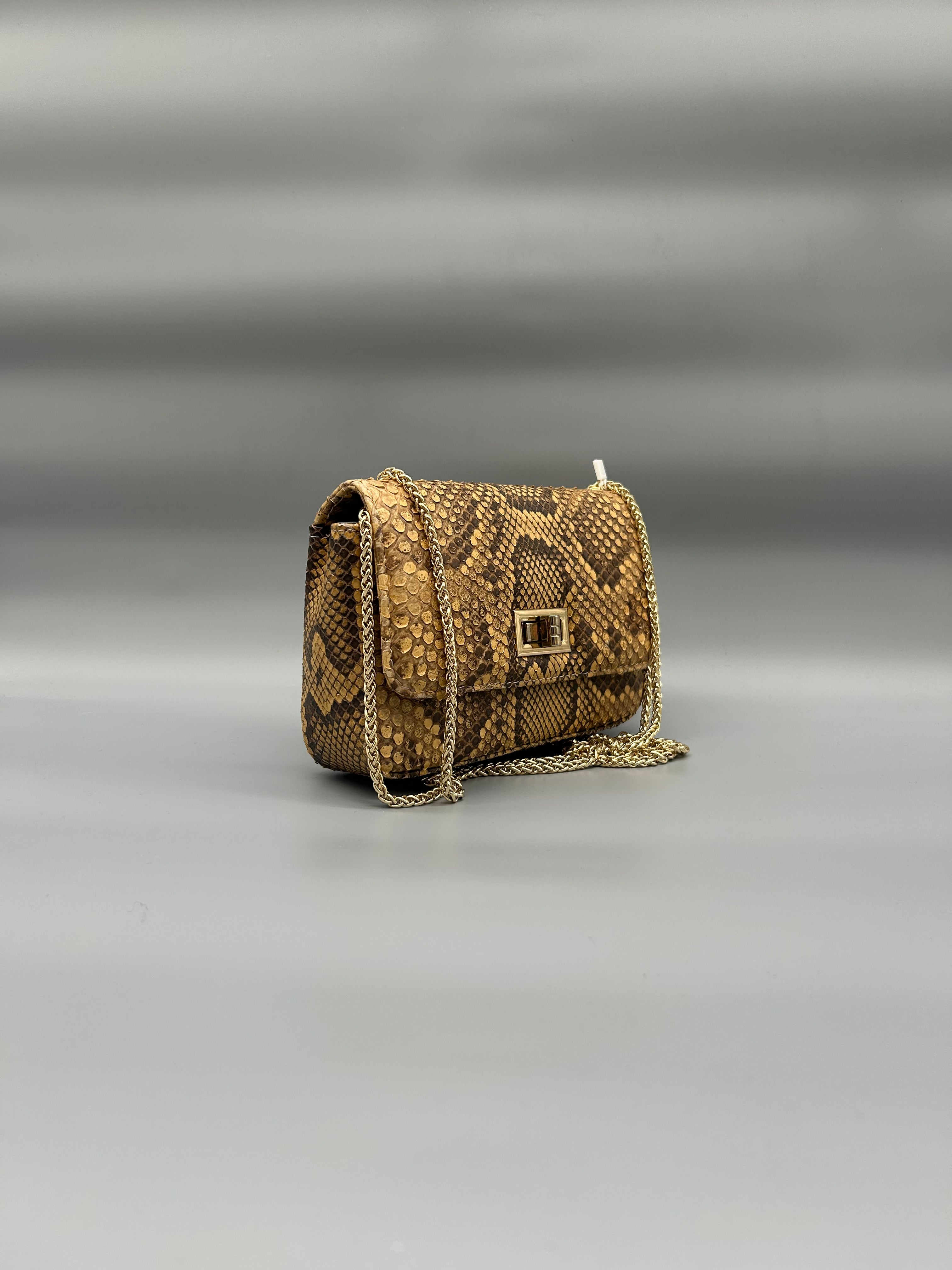 Borsa in pelle di pitone