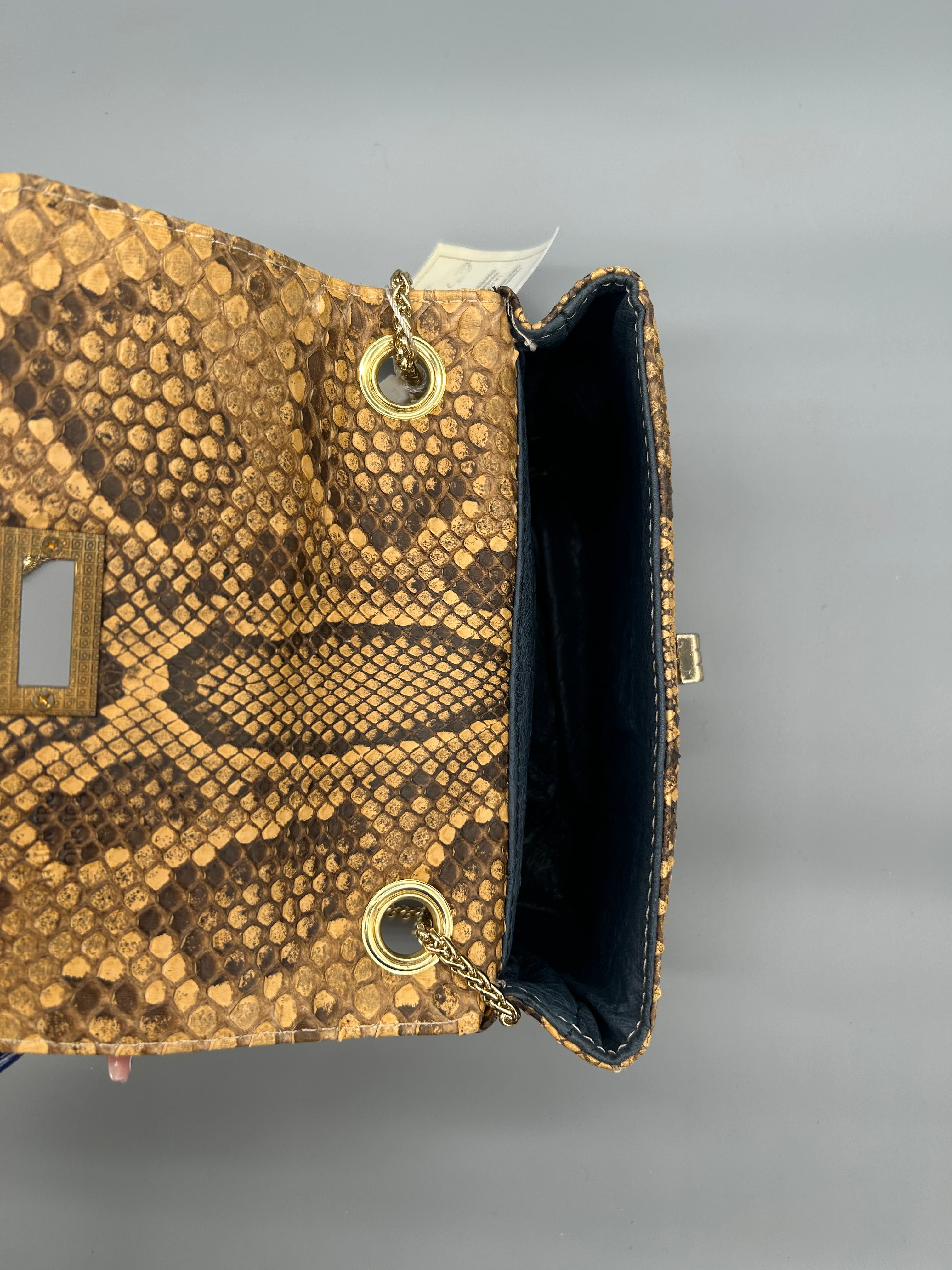 Borsa in pelle di pitone