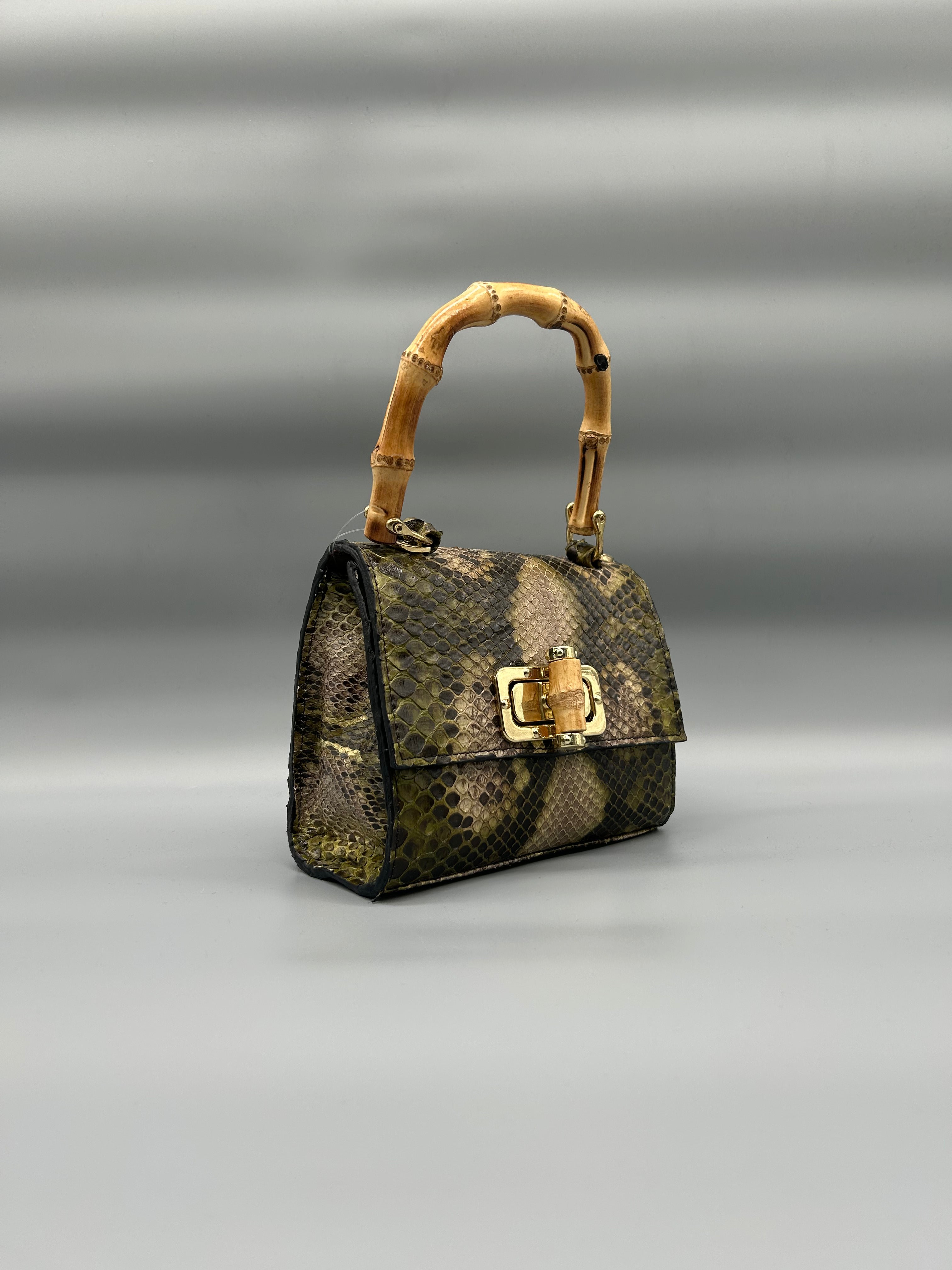 Borsa in pelle di pitone