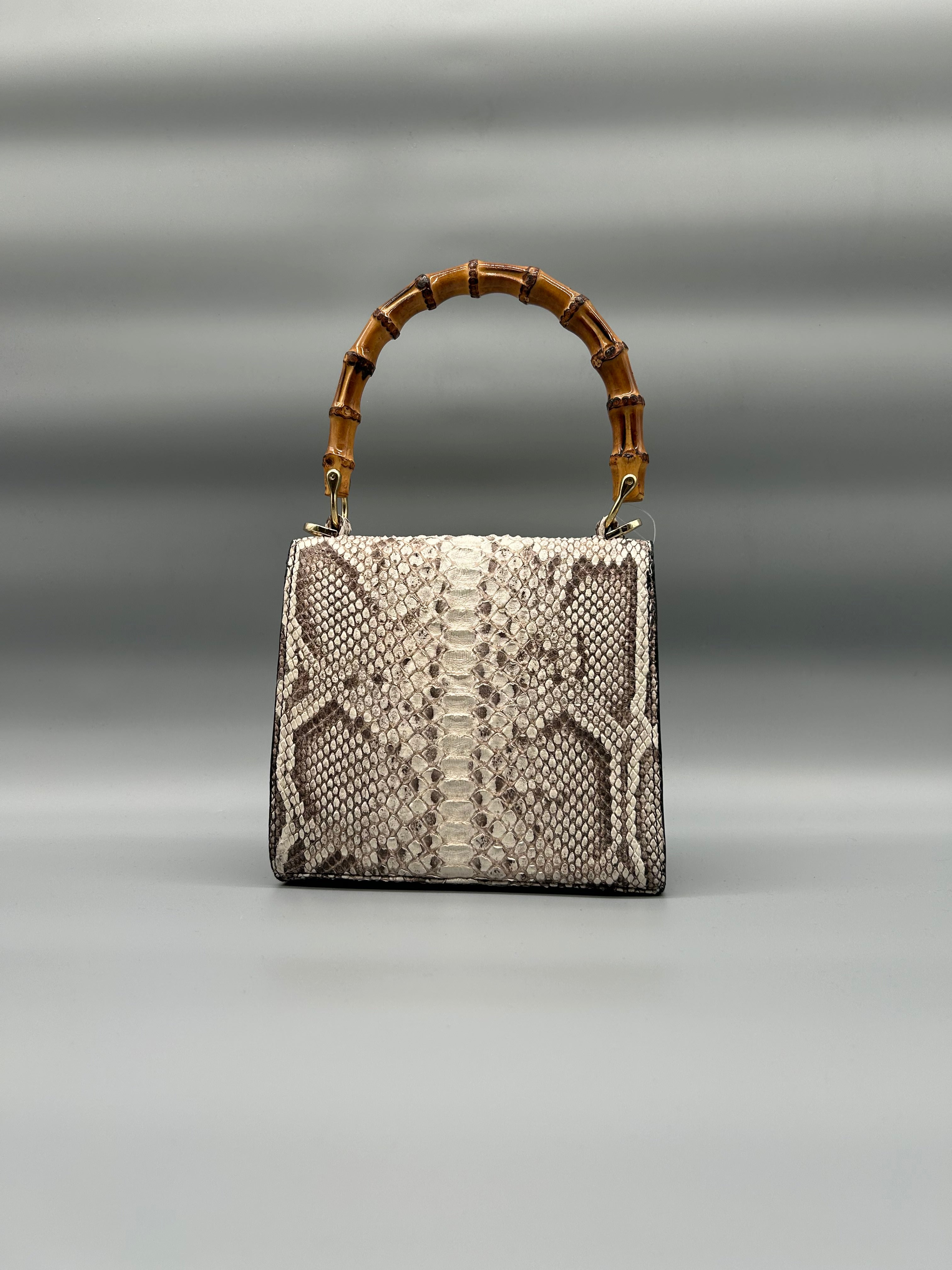 Borsa in pelle di pitone