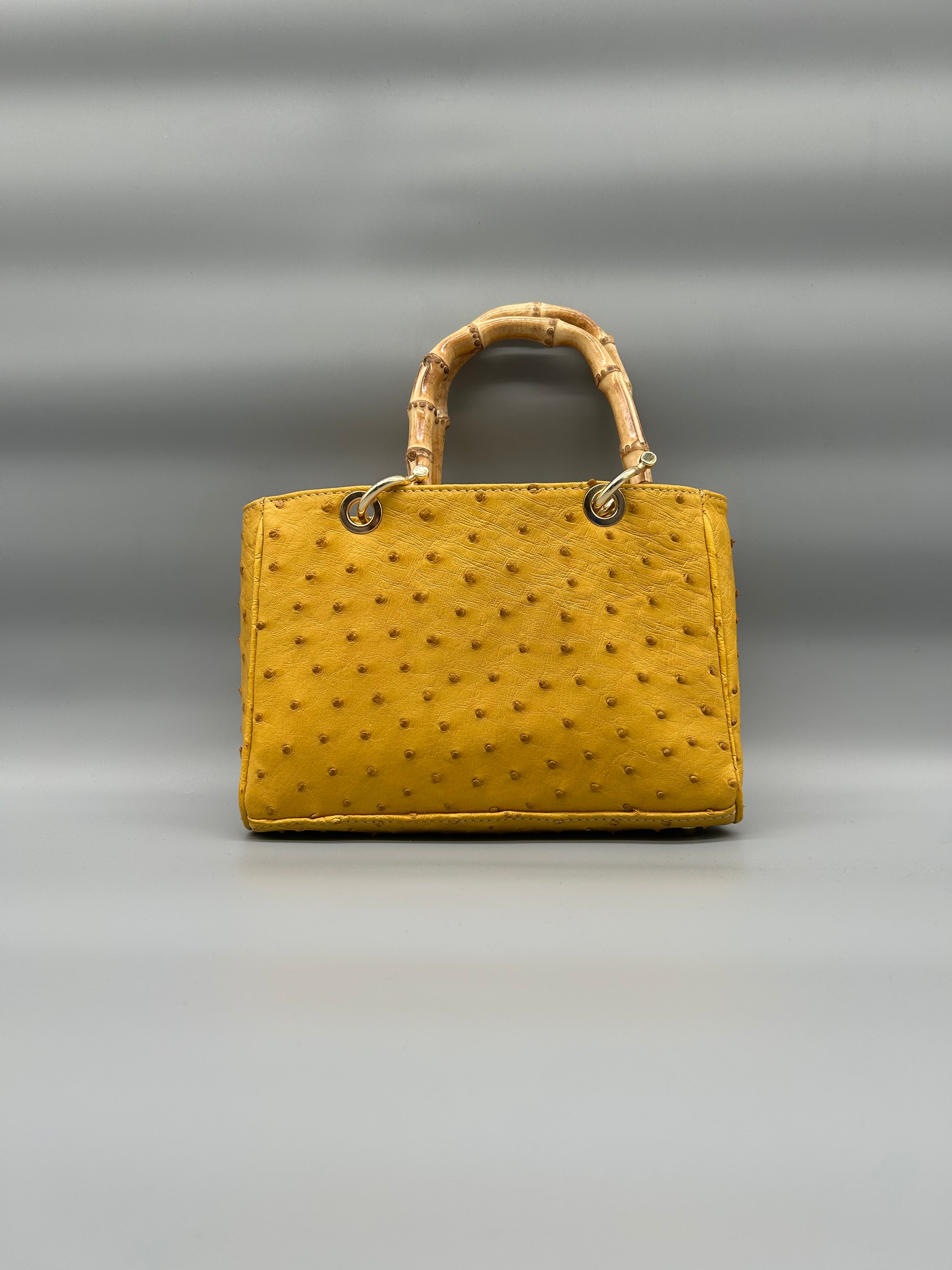 Borsa in pelle di struzzo