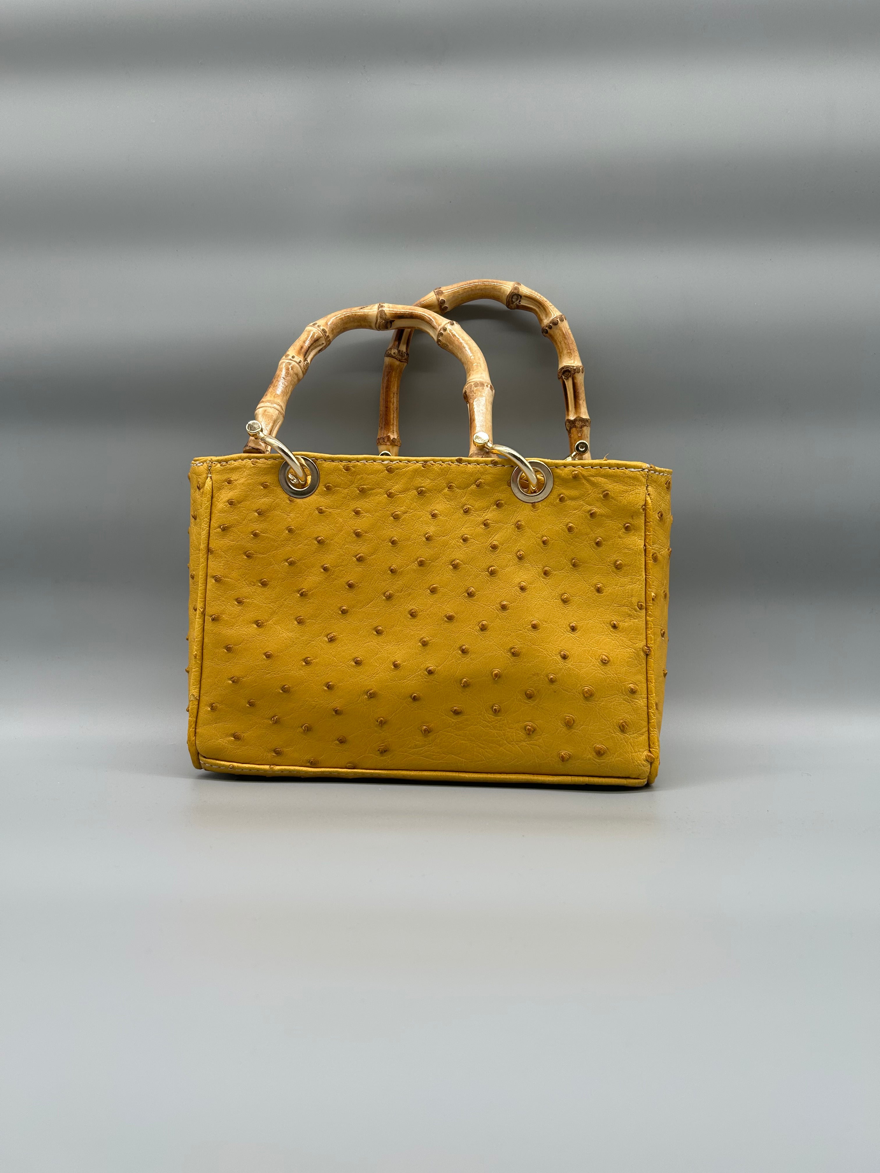 Borsa in pelle di struzzo