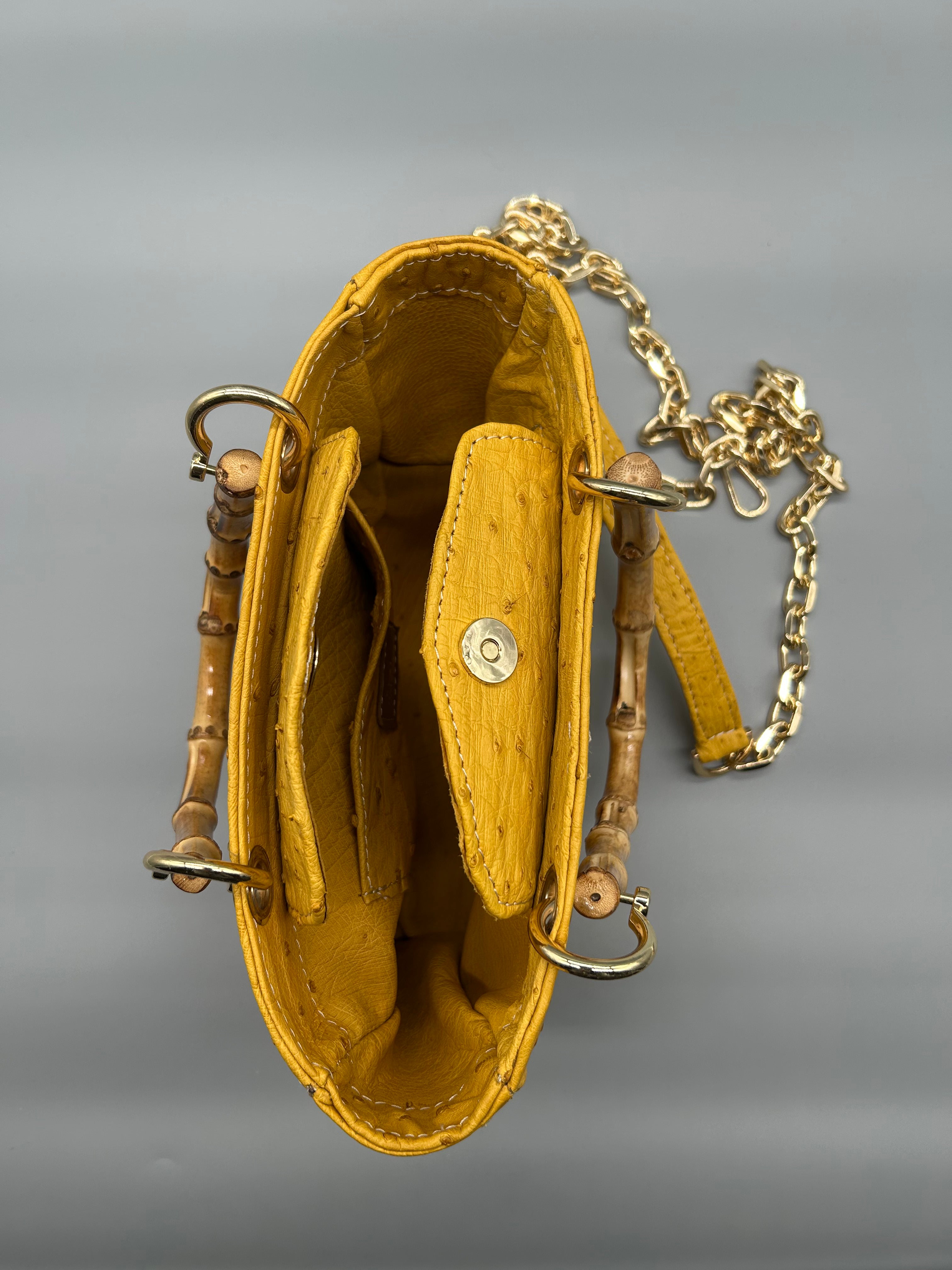 Borsa in pelle di struzzo