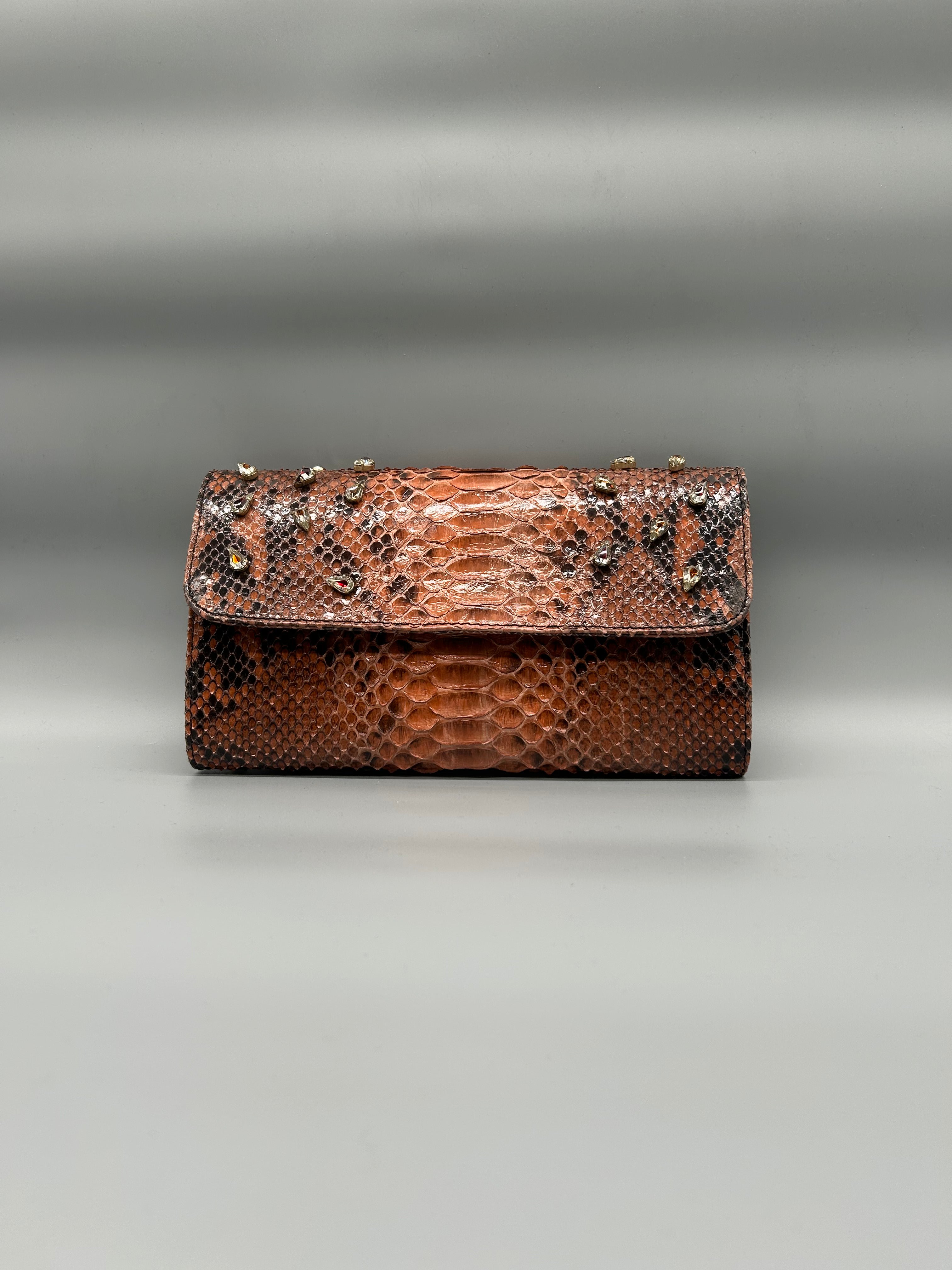 Borsa in pelle di pitone