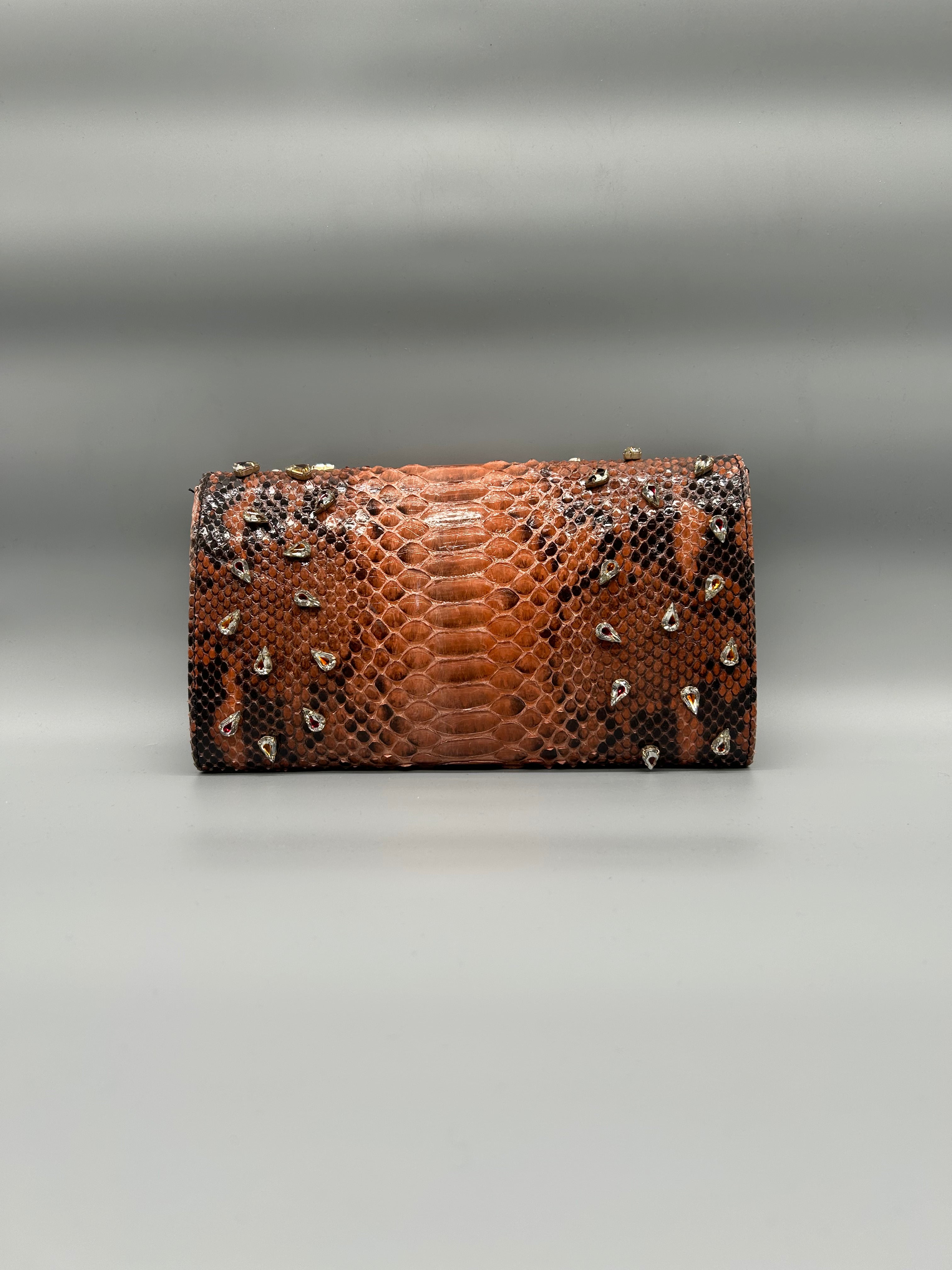 Borsa in pelle di pitone