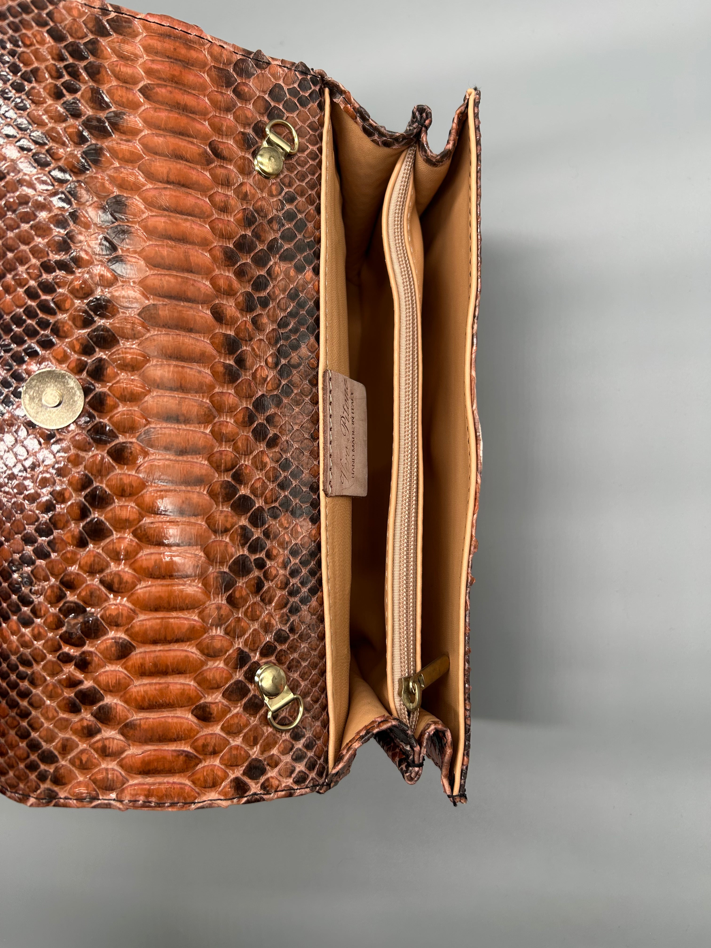 Borsa in pelle di pitone