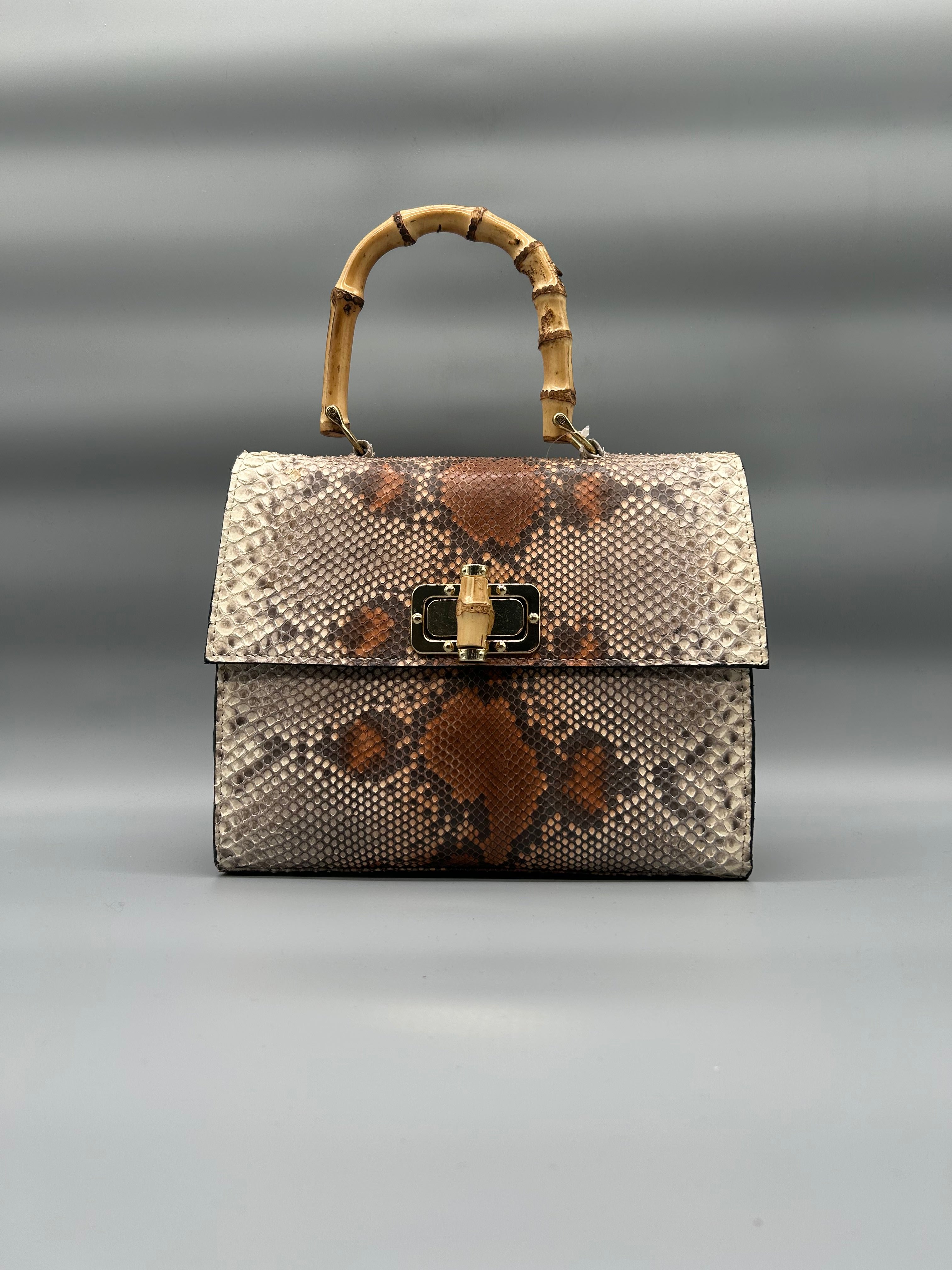 Borsa in pelle di pitone