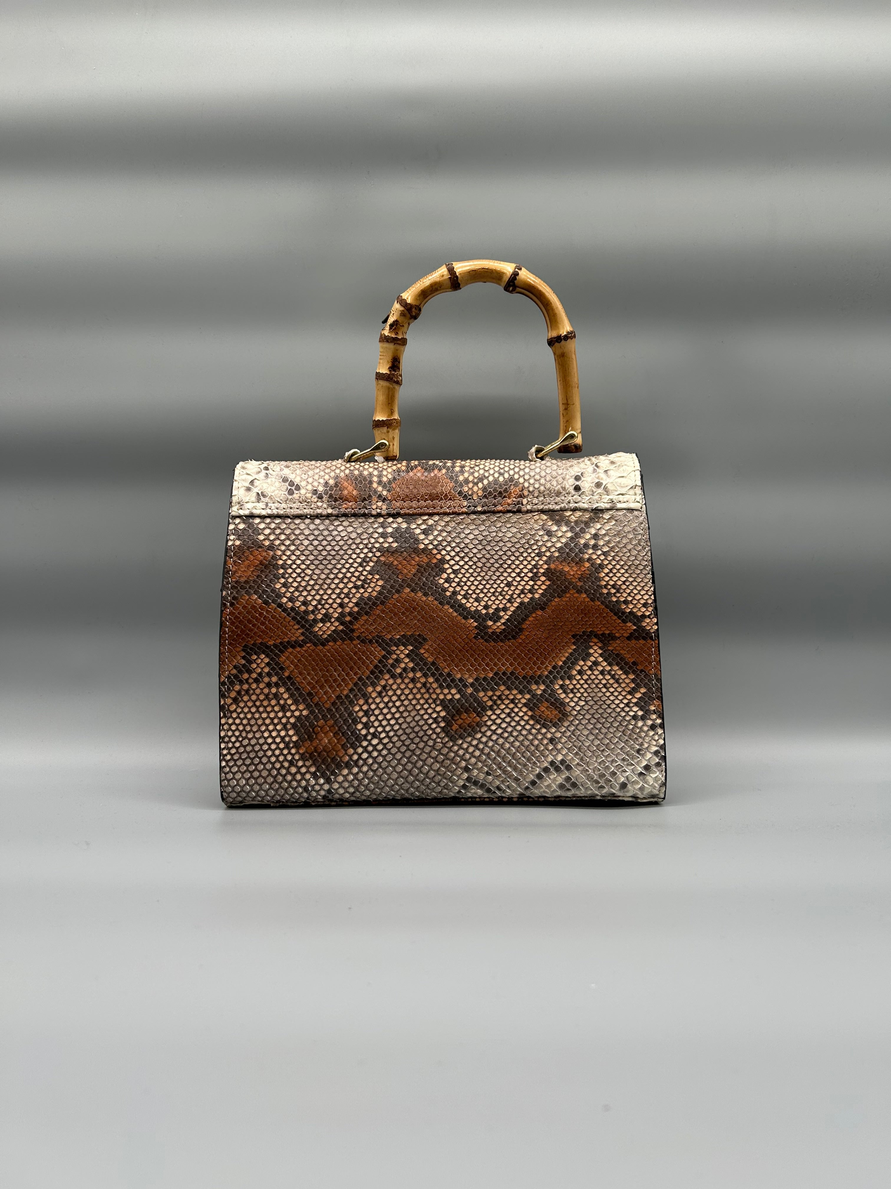 Borsa in pelle di pitone