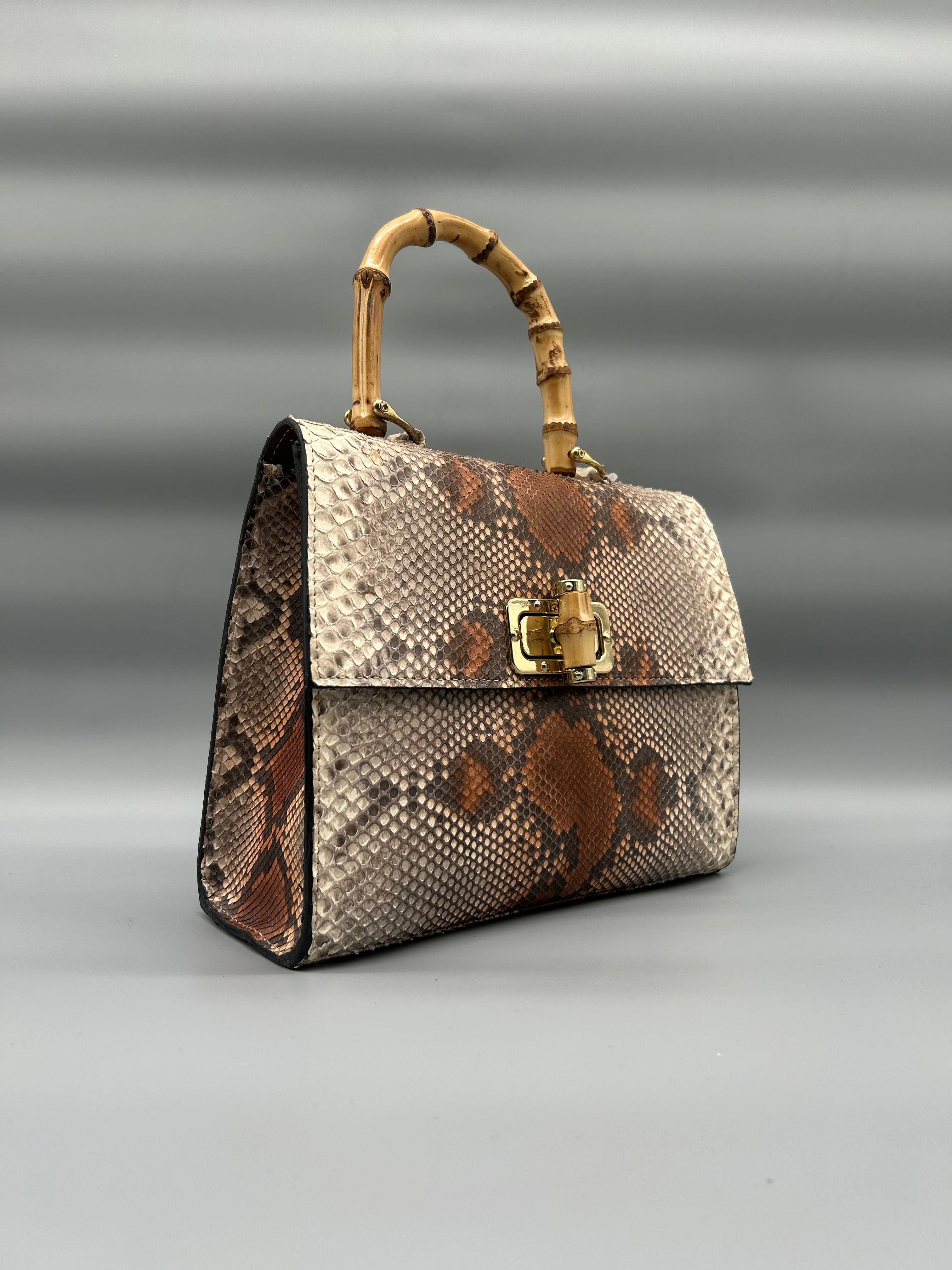 Borsa in pelle di pitone