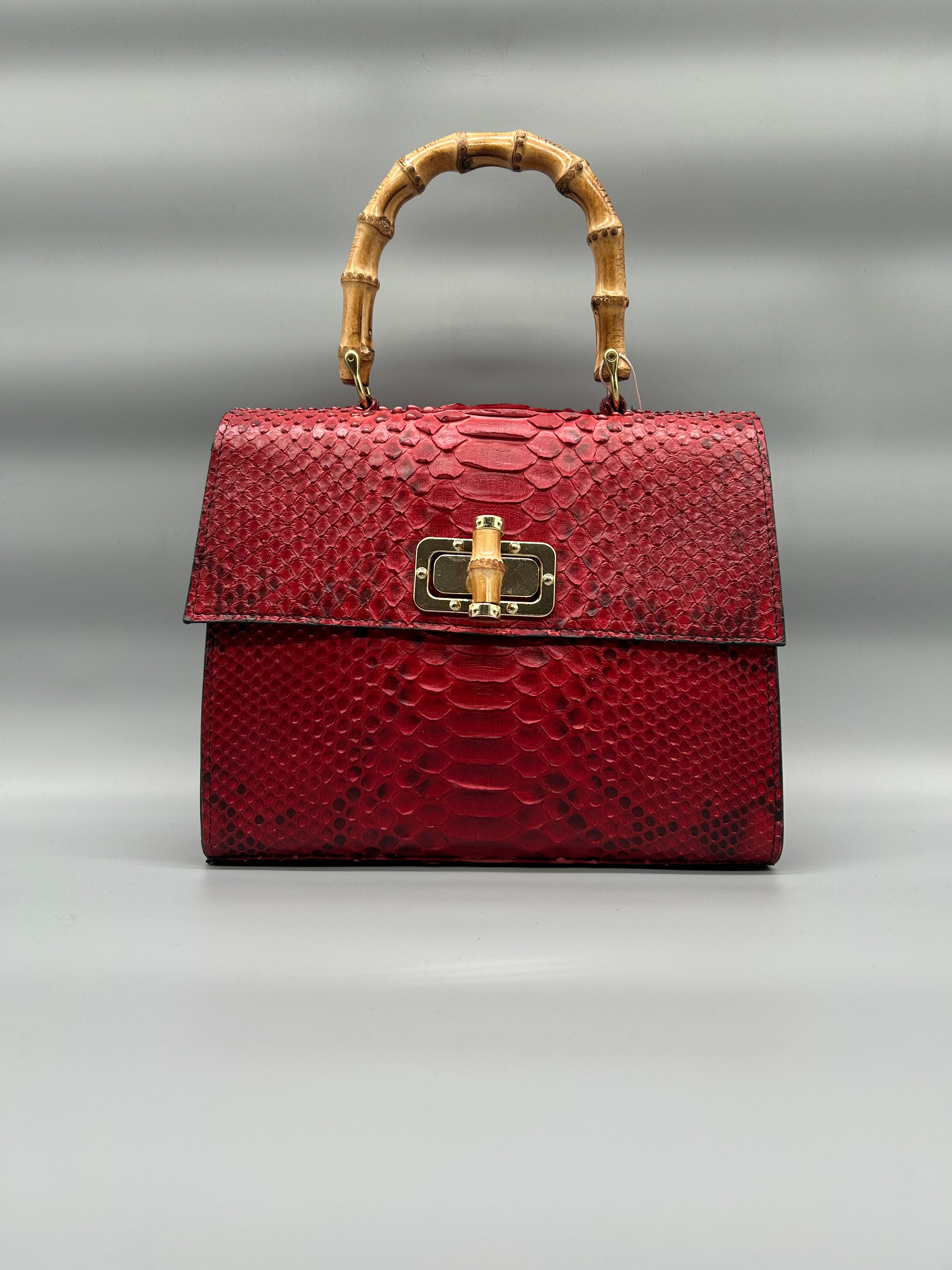 Borsa in pelle di pitone