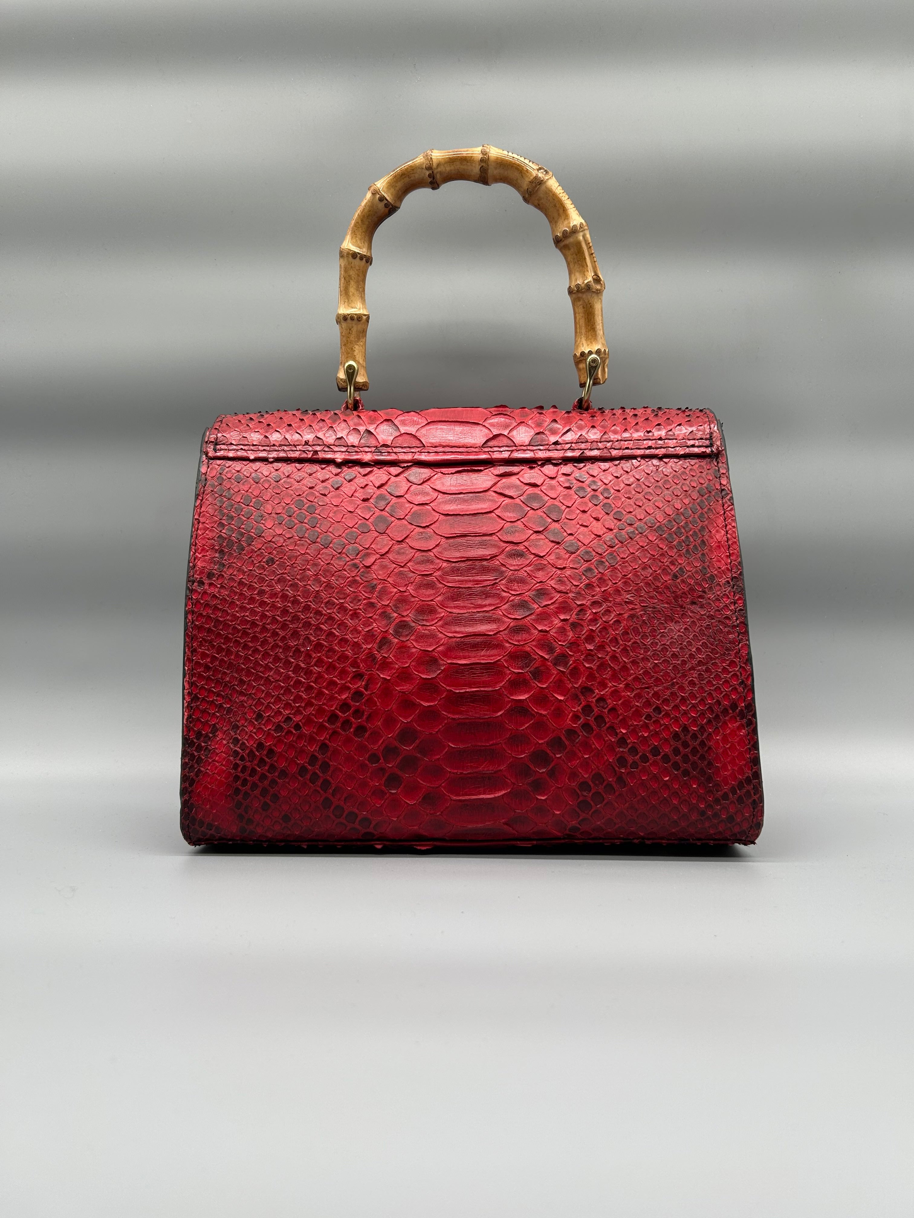 Borsa in pelle di pitone