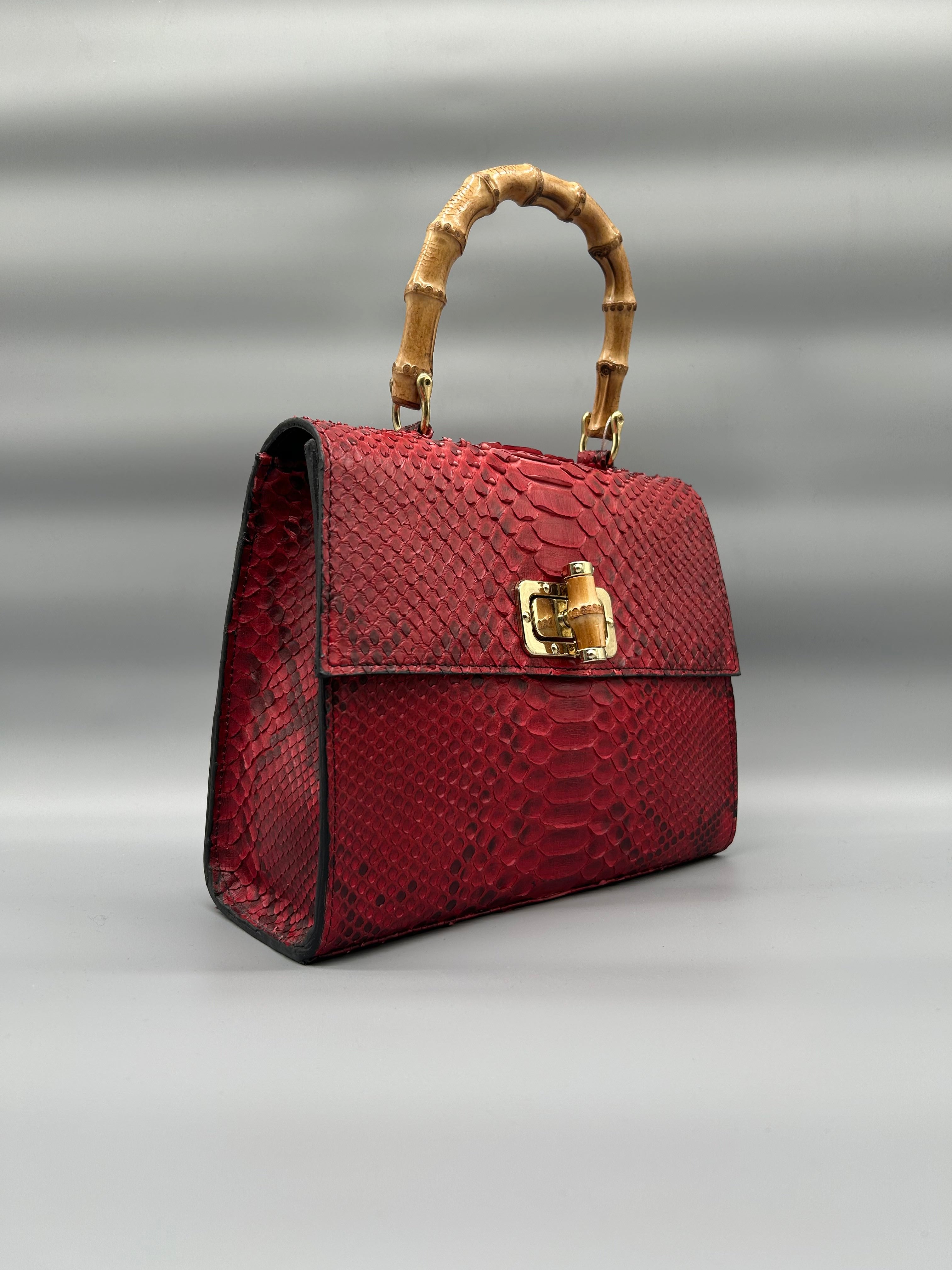 Borsa in pelle di pitone
