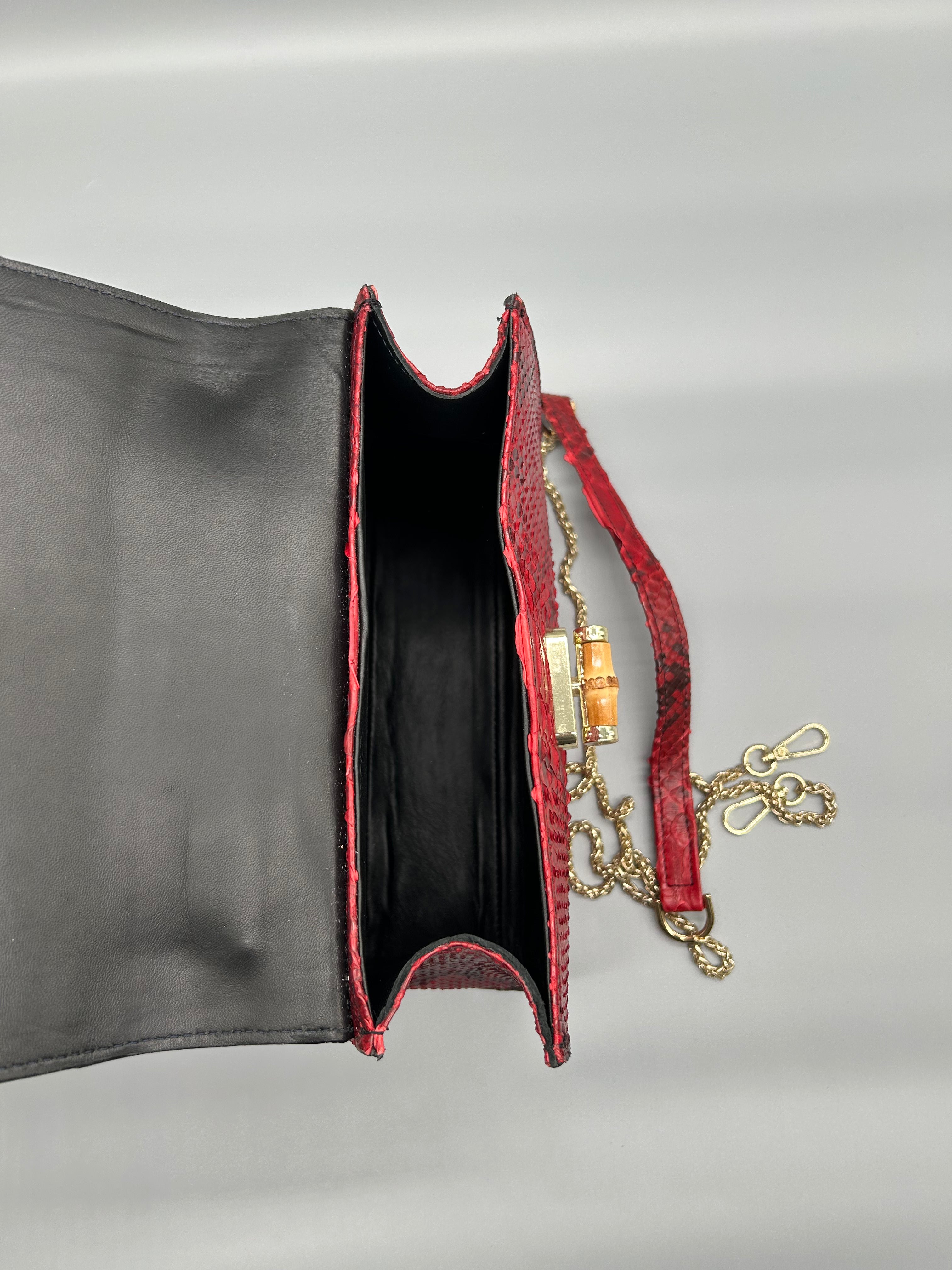 Borsa in pelle di pitone