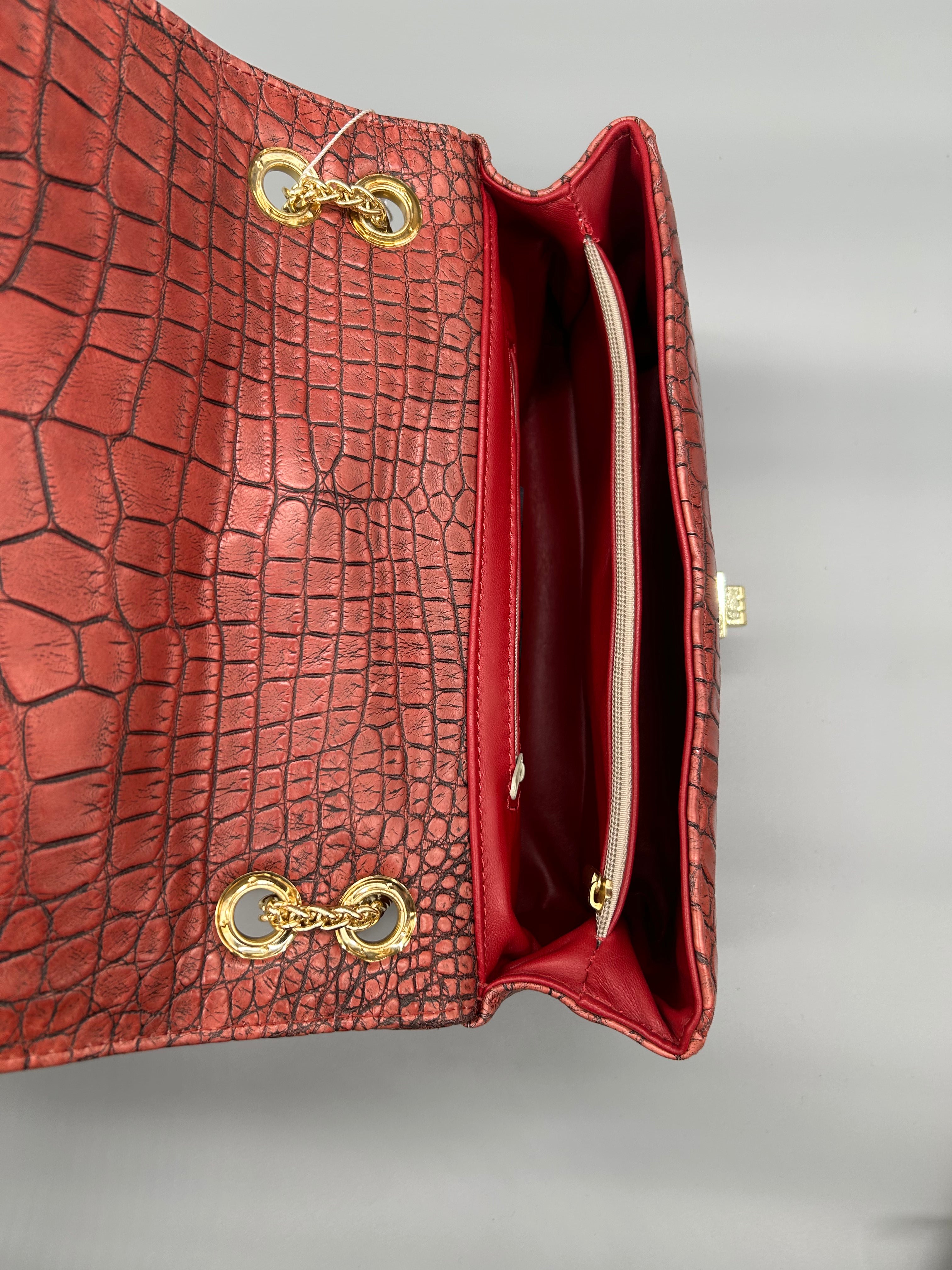 Borsa in pelle di coccodrillo