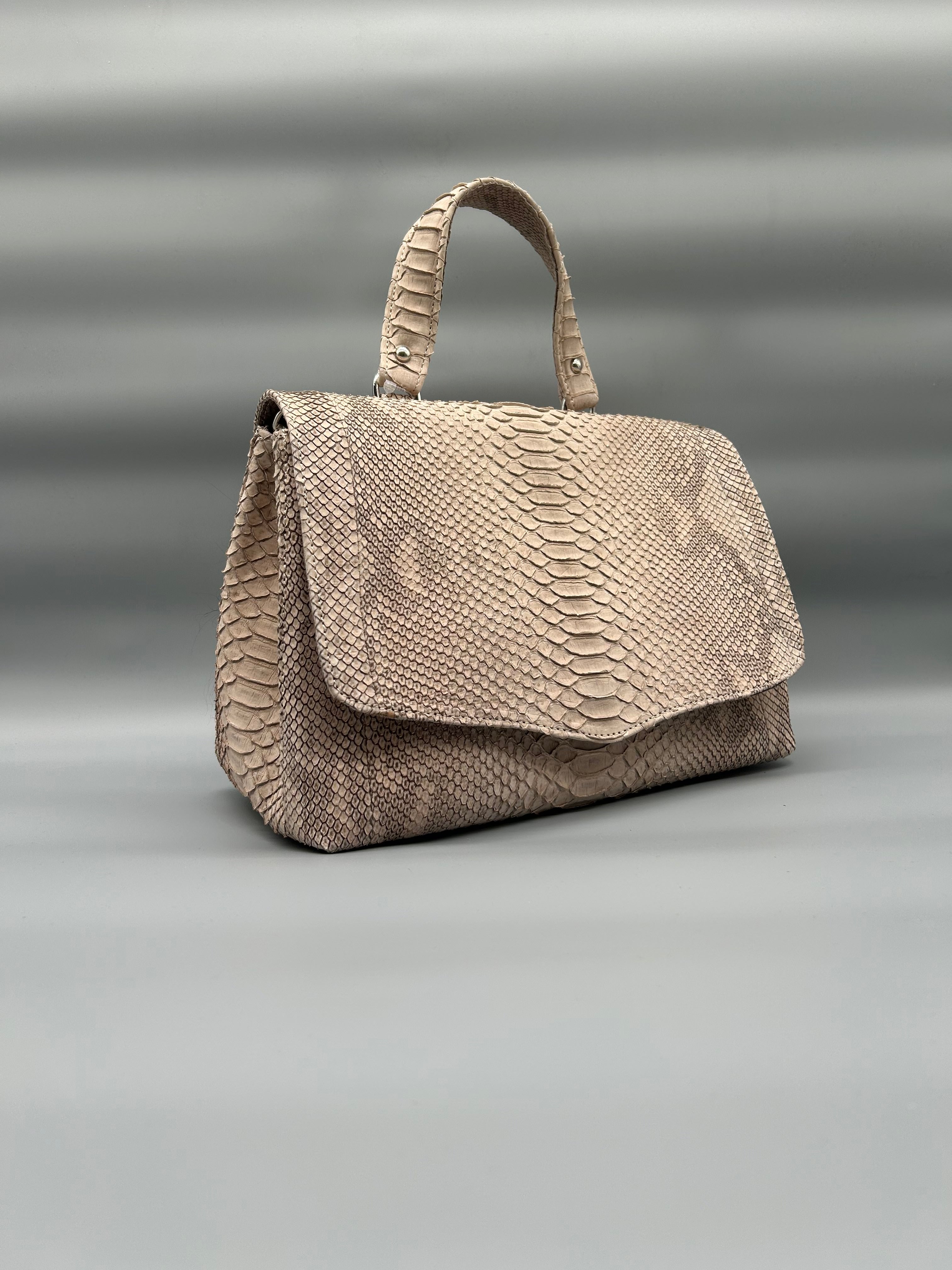 Borsa in pelle di pitone