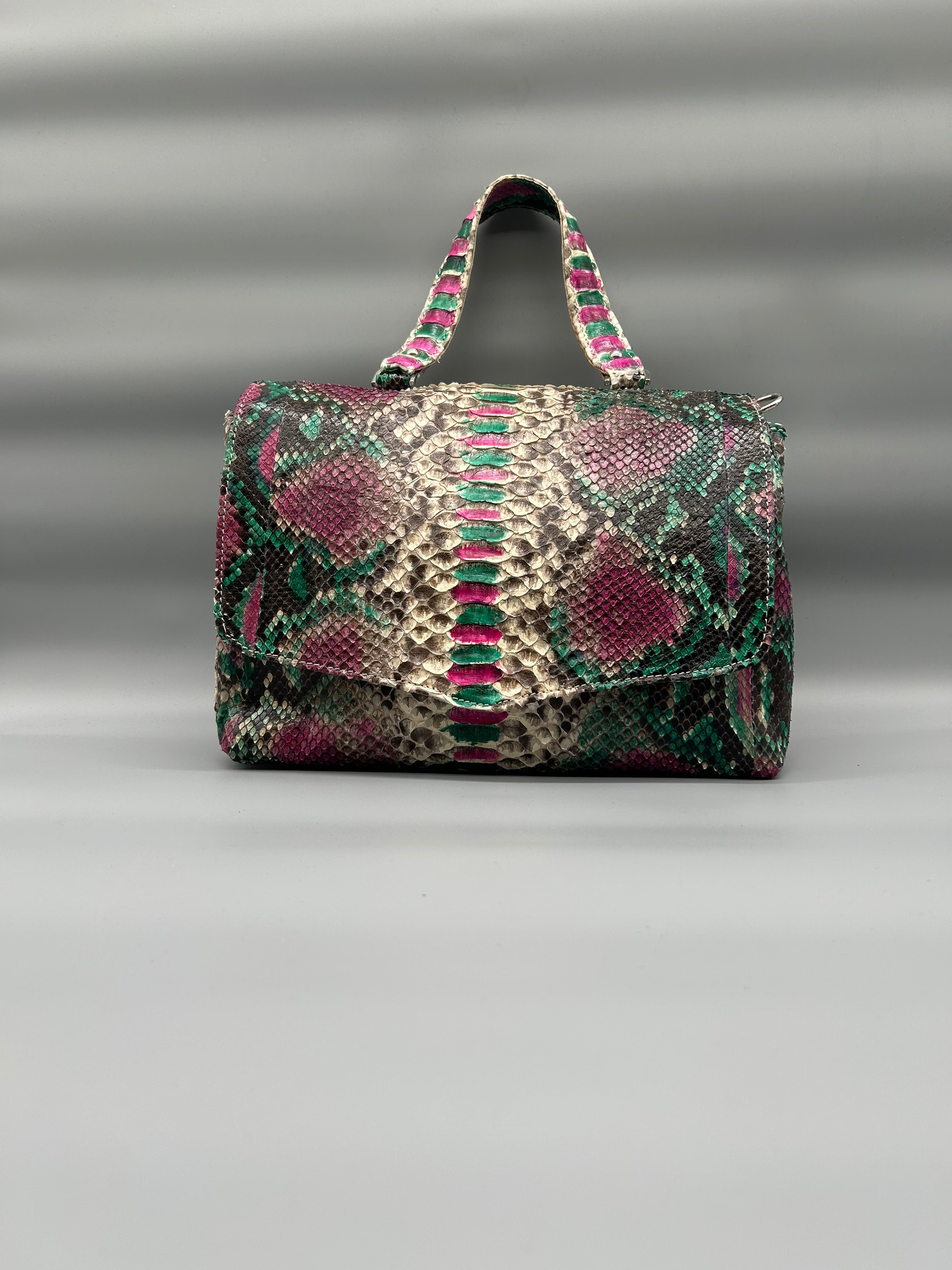 Borsa in pelle di pitone