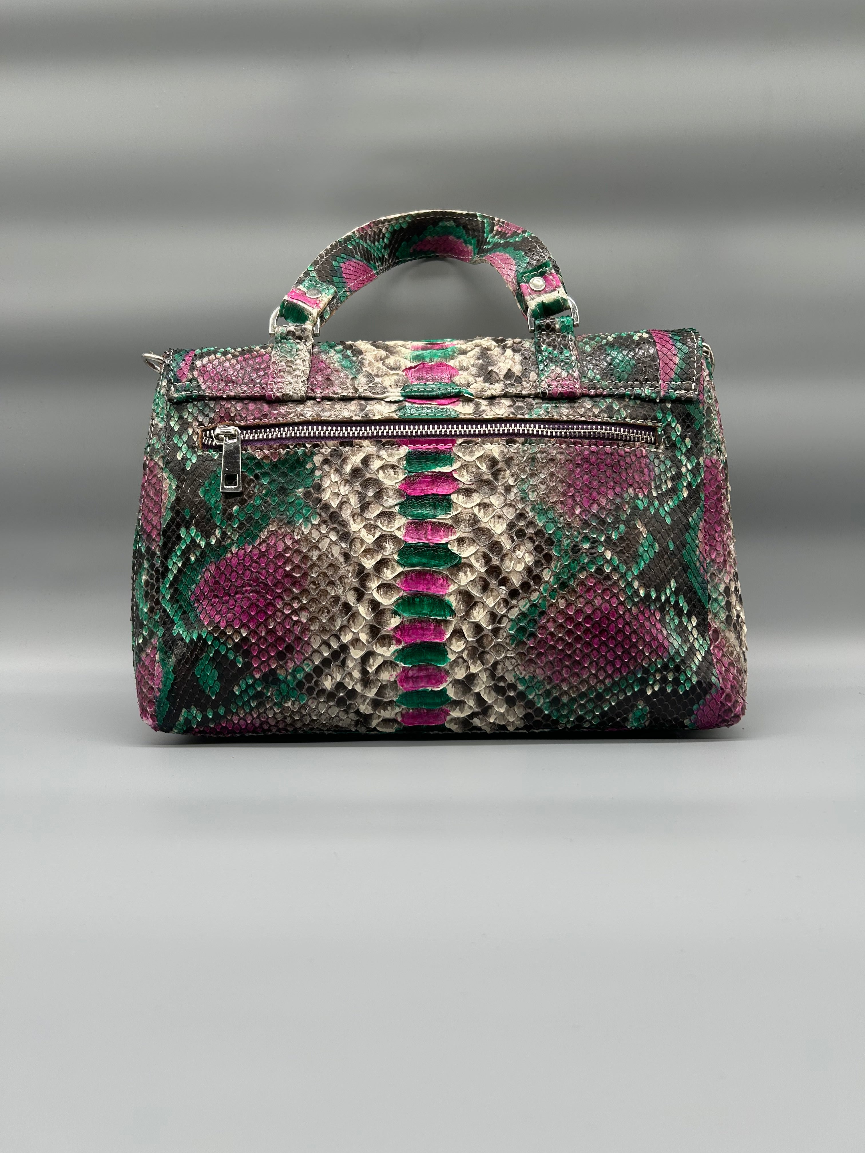 Borsa in pelle di pitone