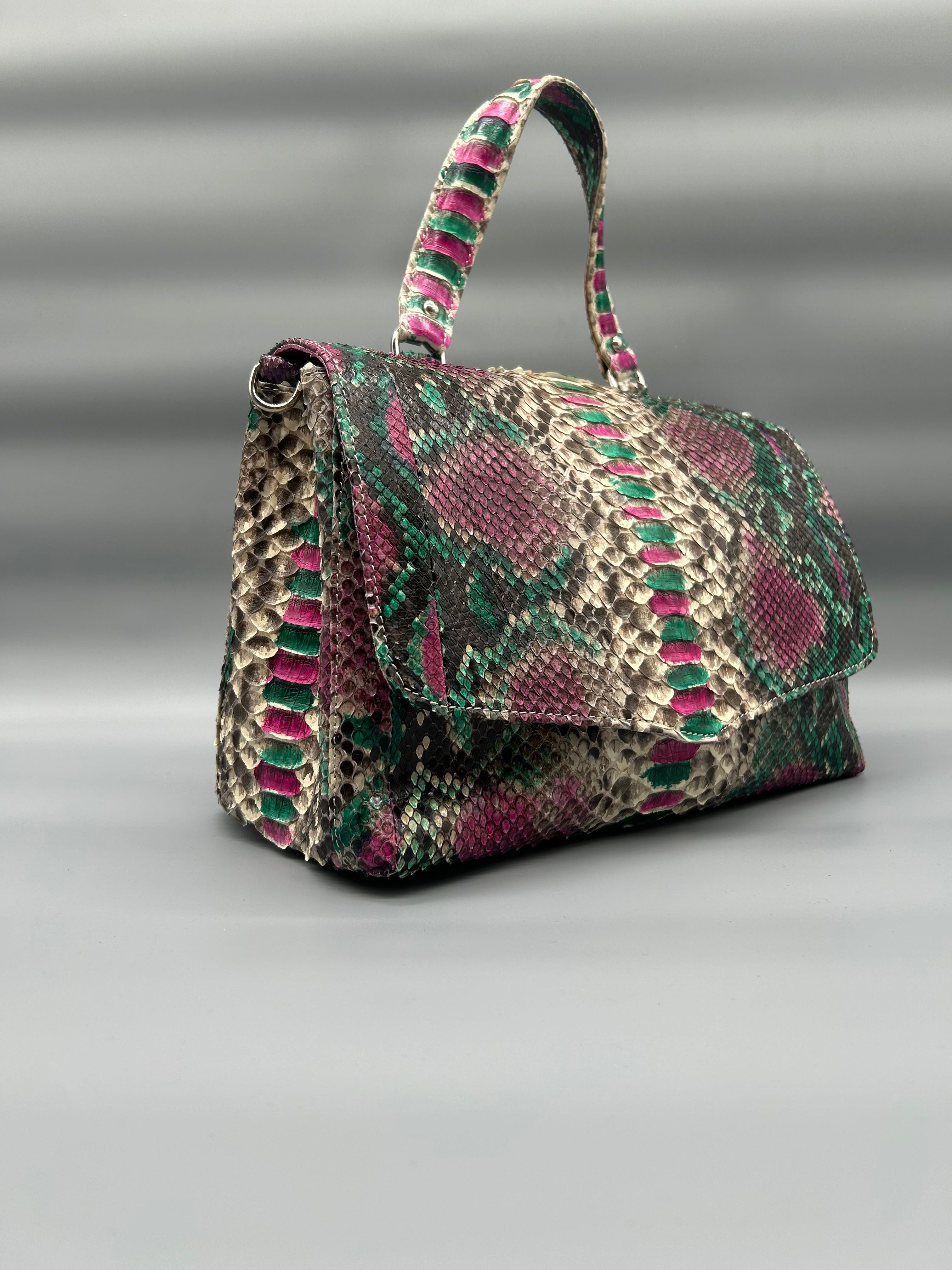 Borsa in pelle di pitone