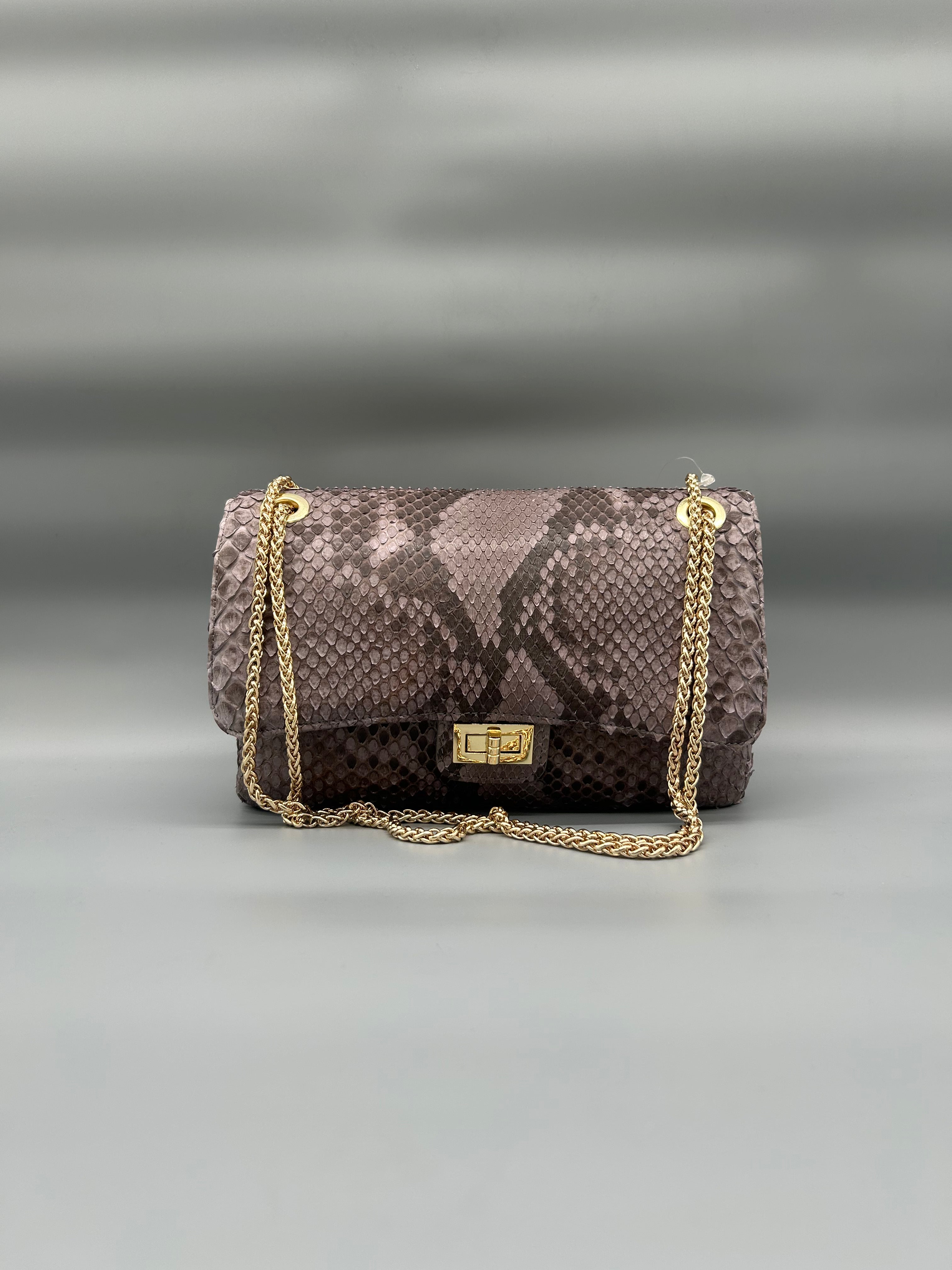 Borsa in pelle di pitone