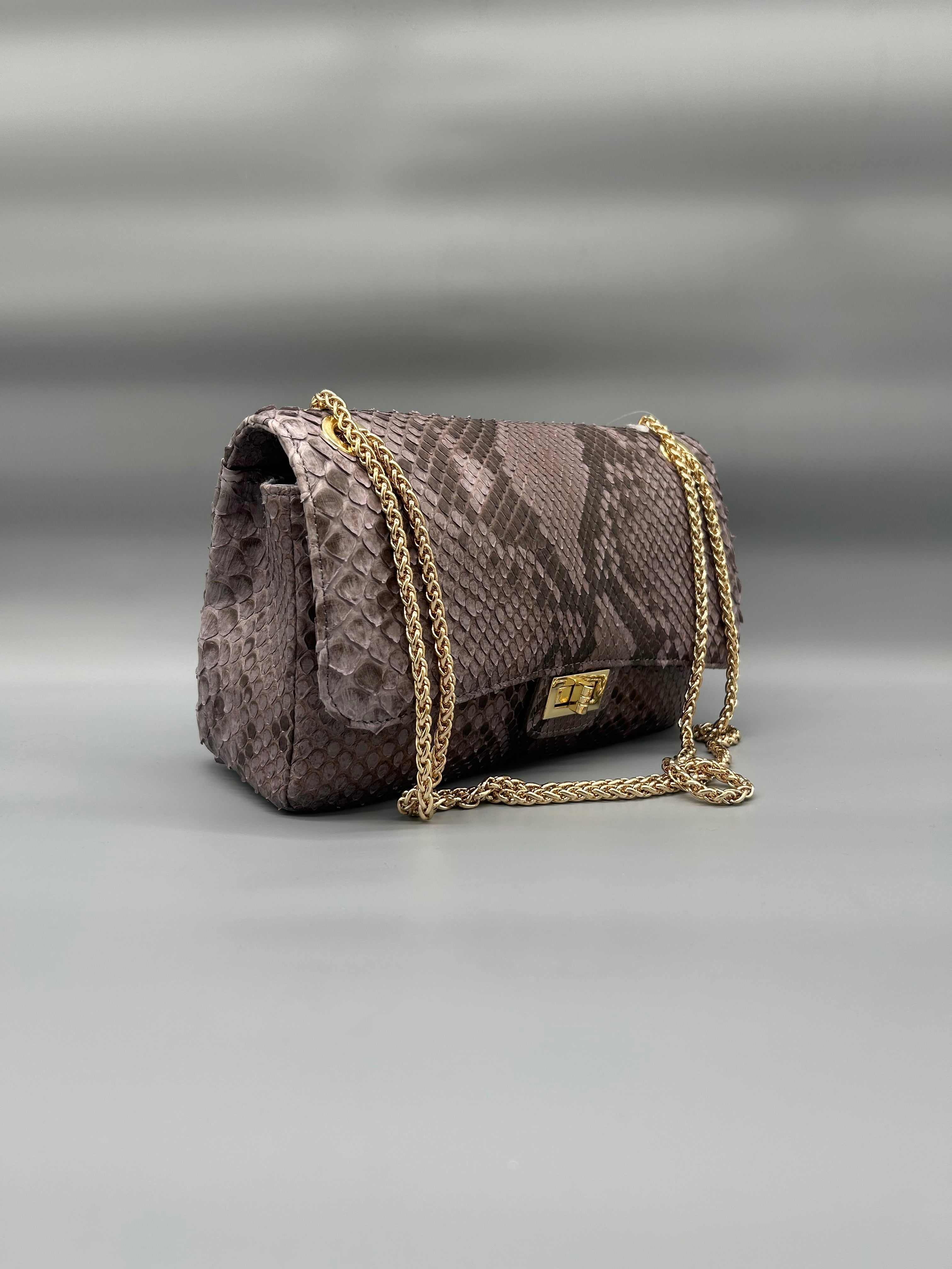 Borsa in pelle di pitone