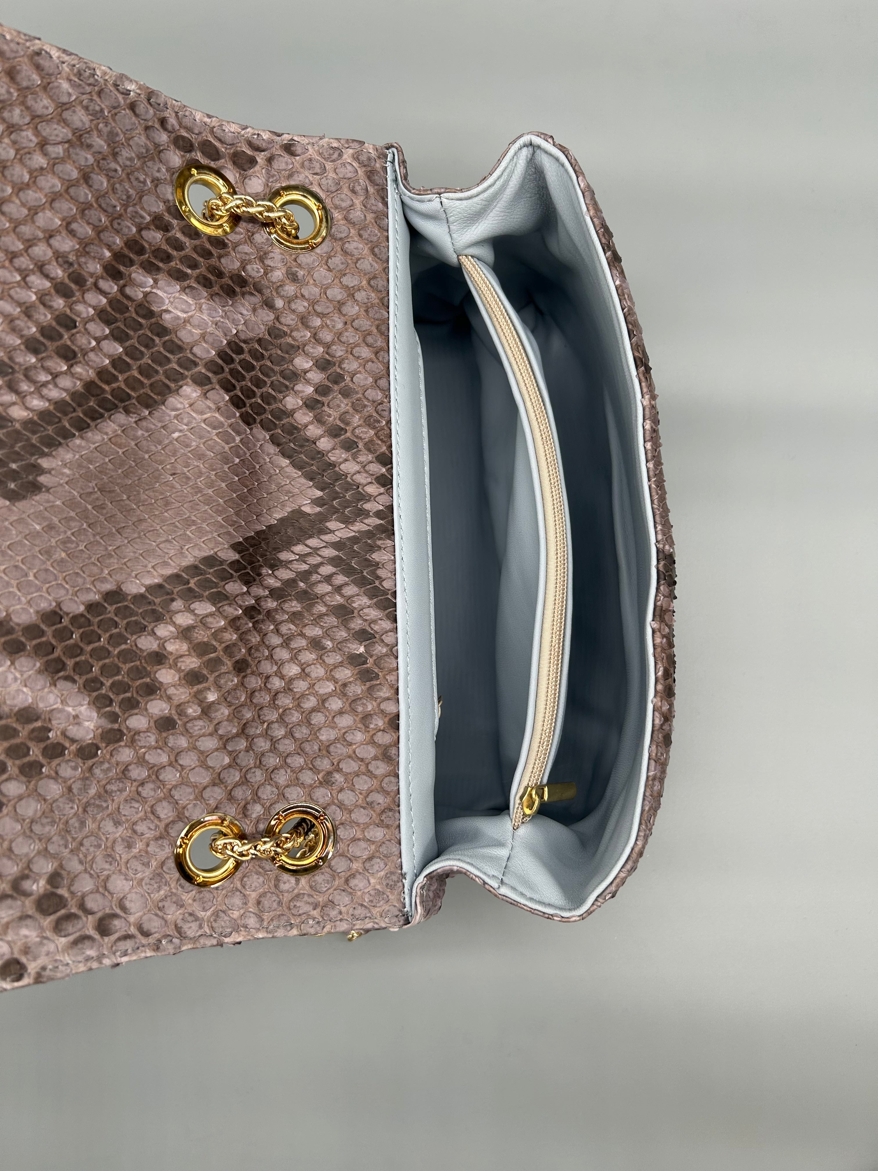 Borsa in pelle di pitone