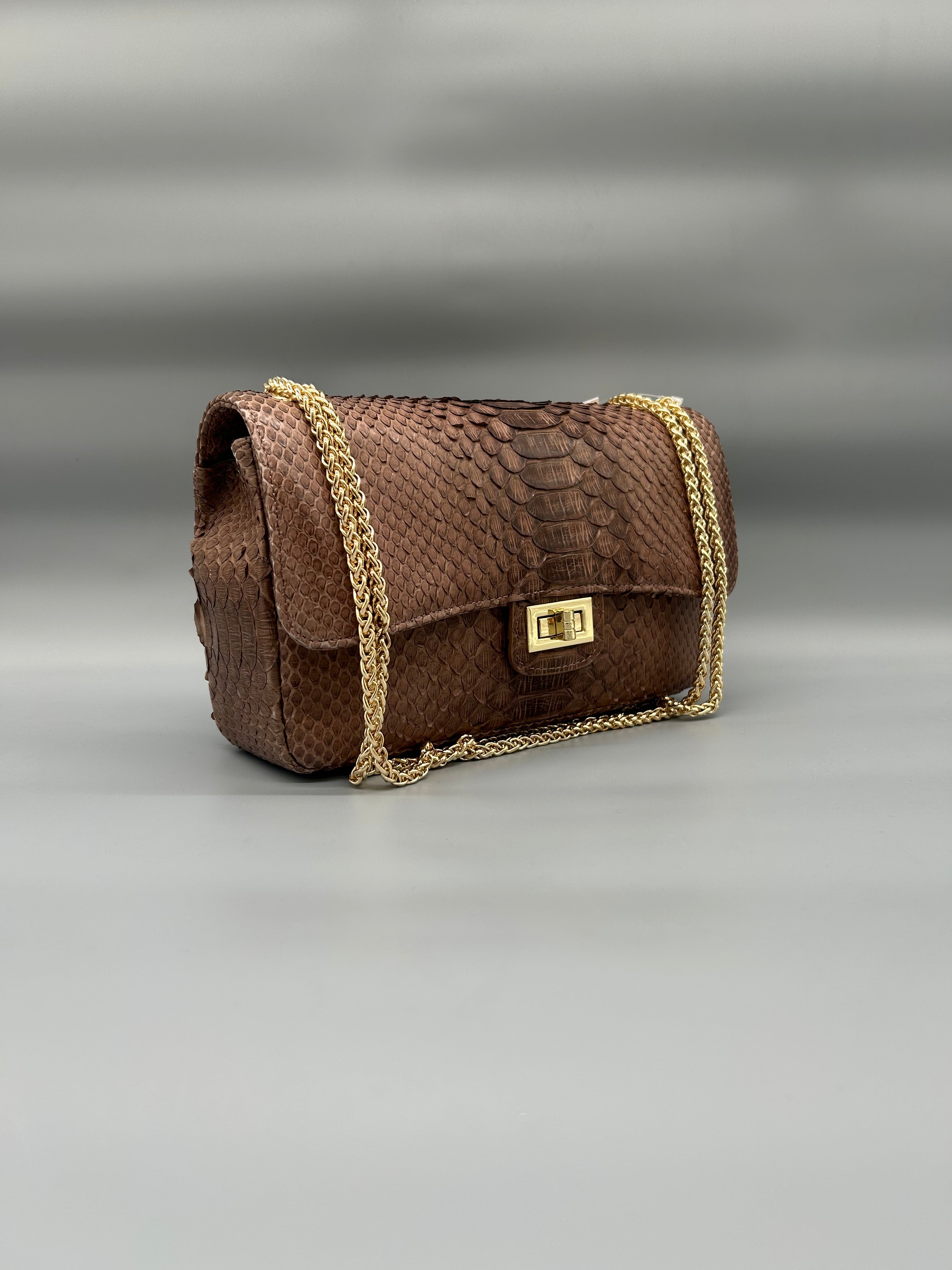 Borsa in pelle di pitone
