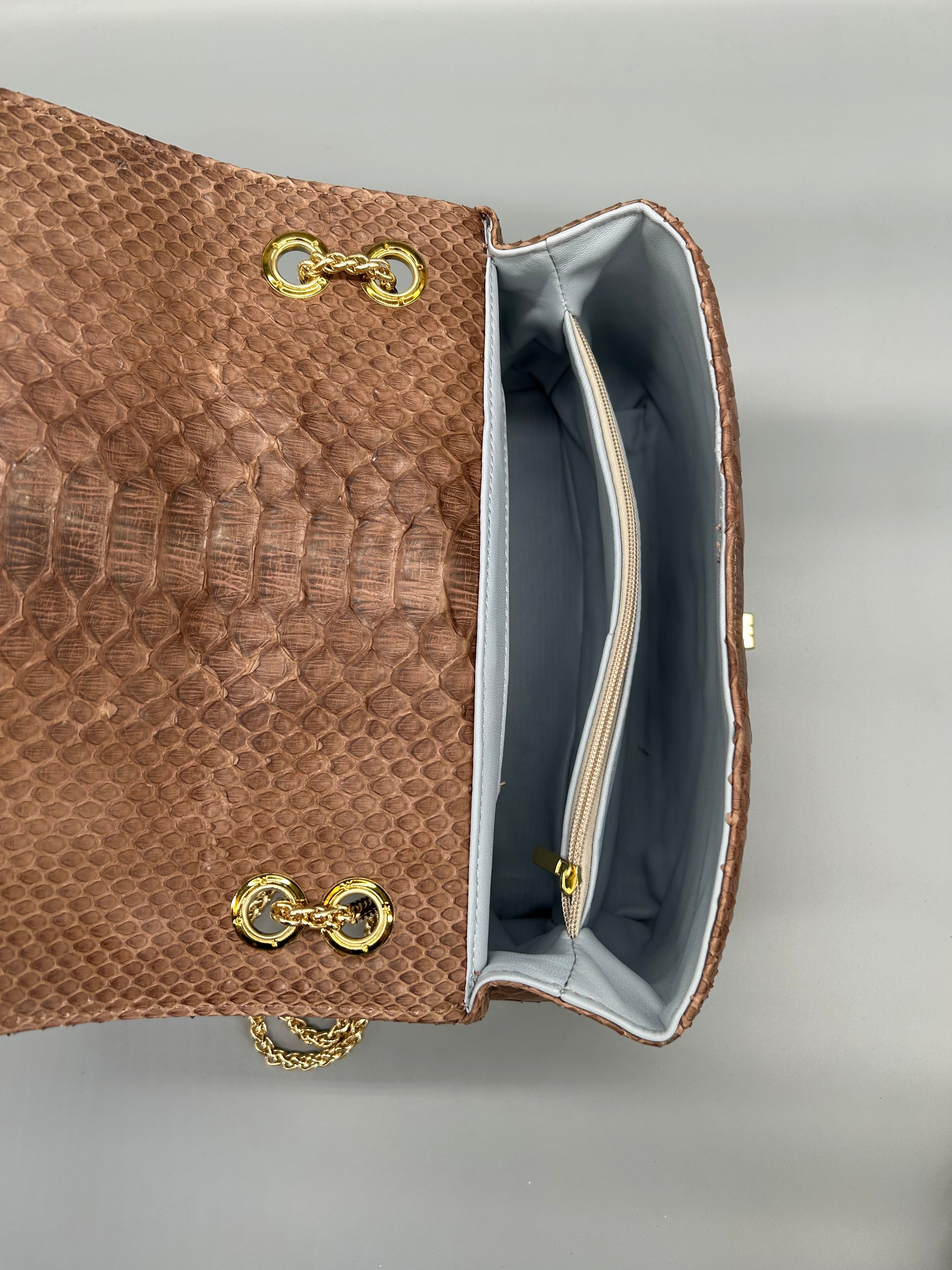 Borsa in pelle di pitone