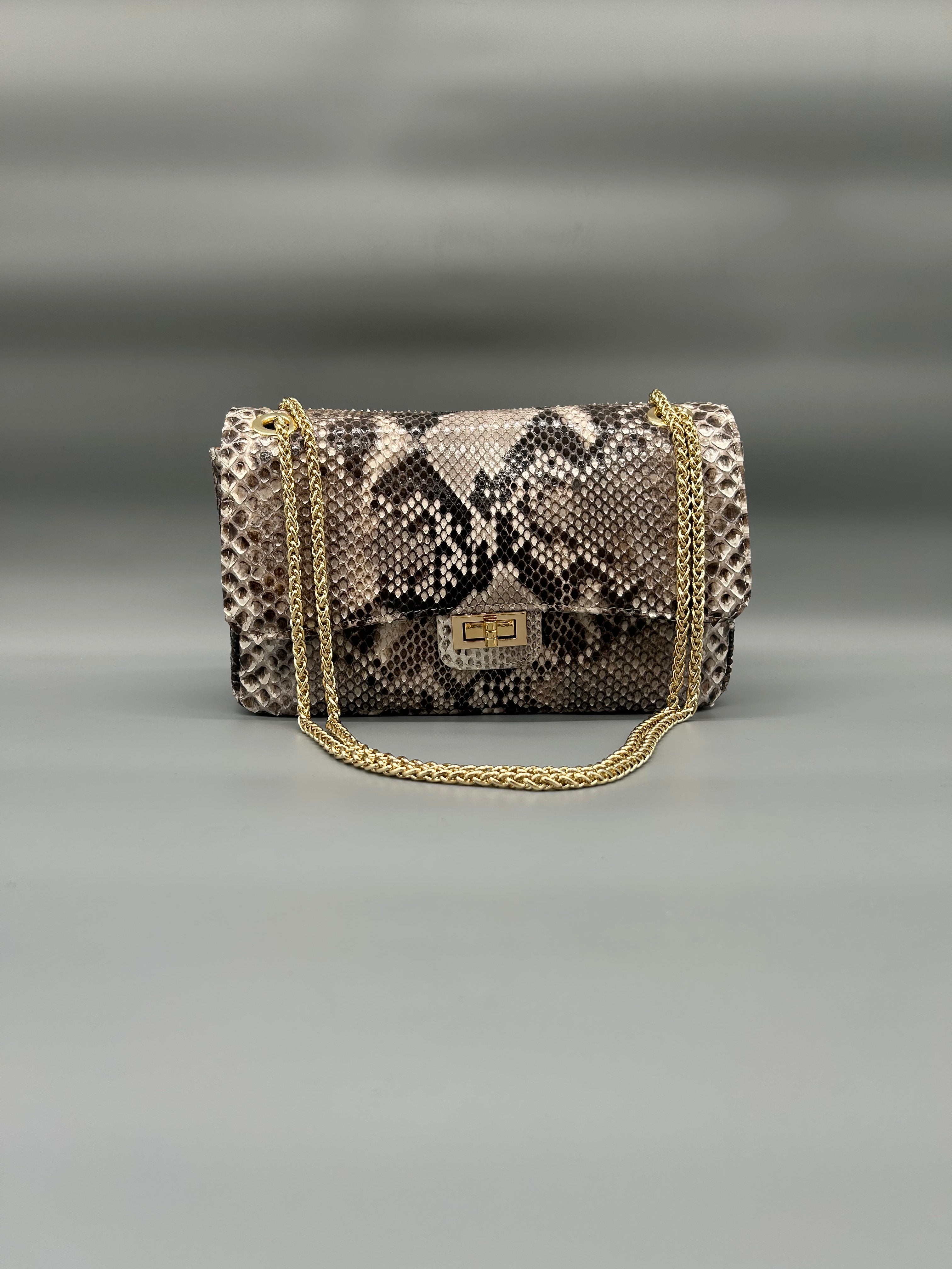 Borsa in pelle di pitone