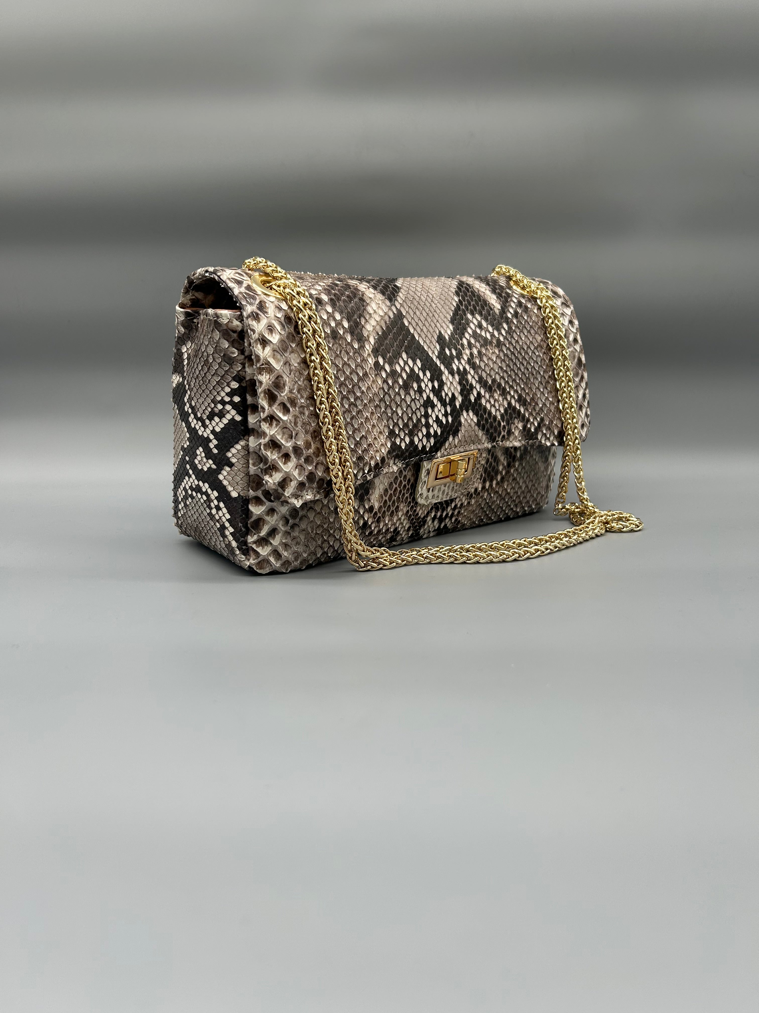Borsa in pelle di pitone