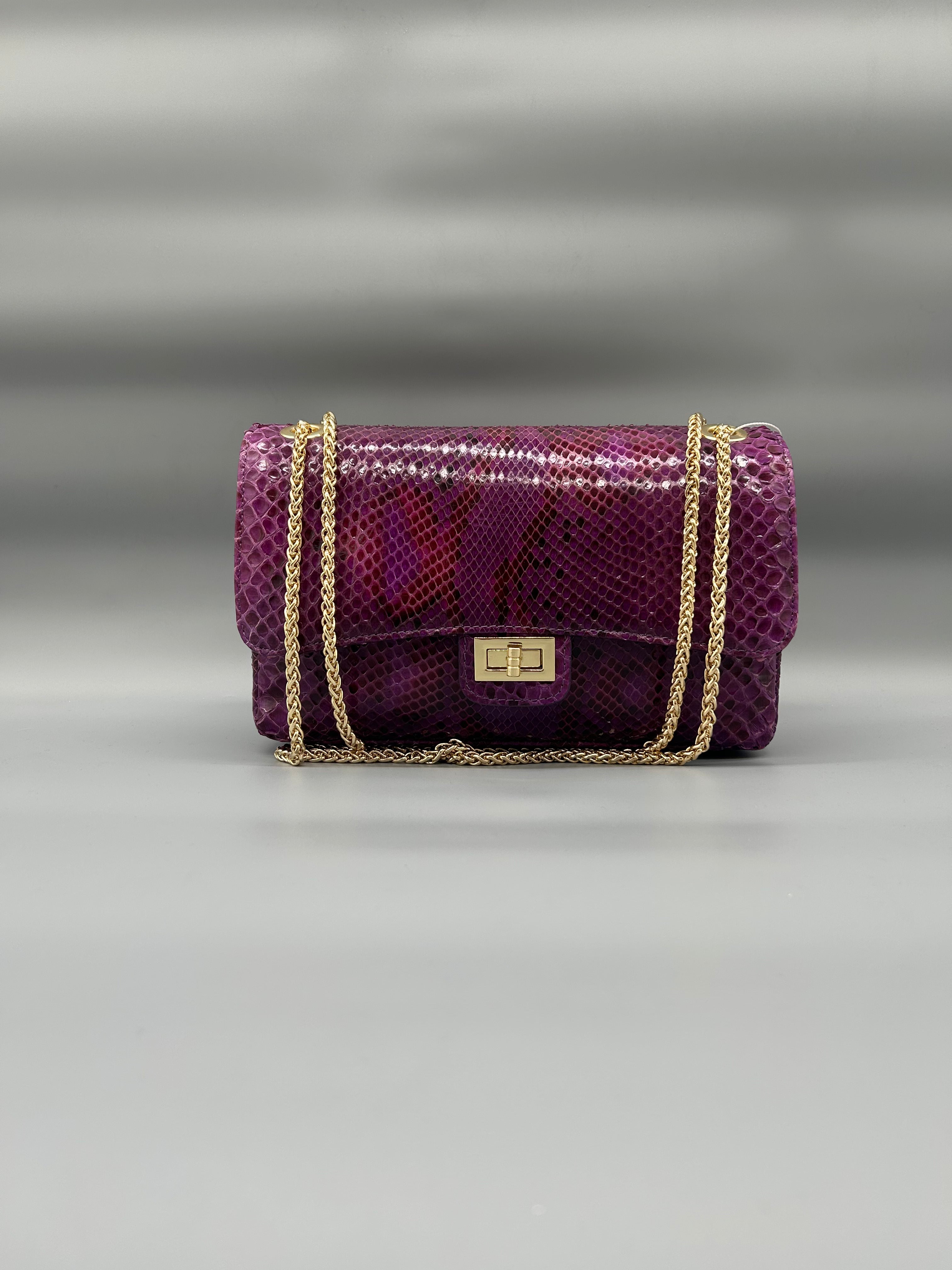 Borsa in pelle di pitone