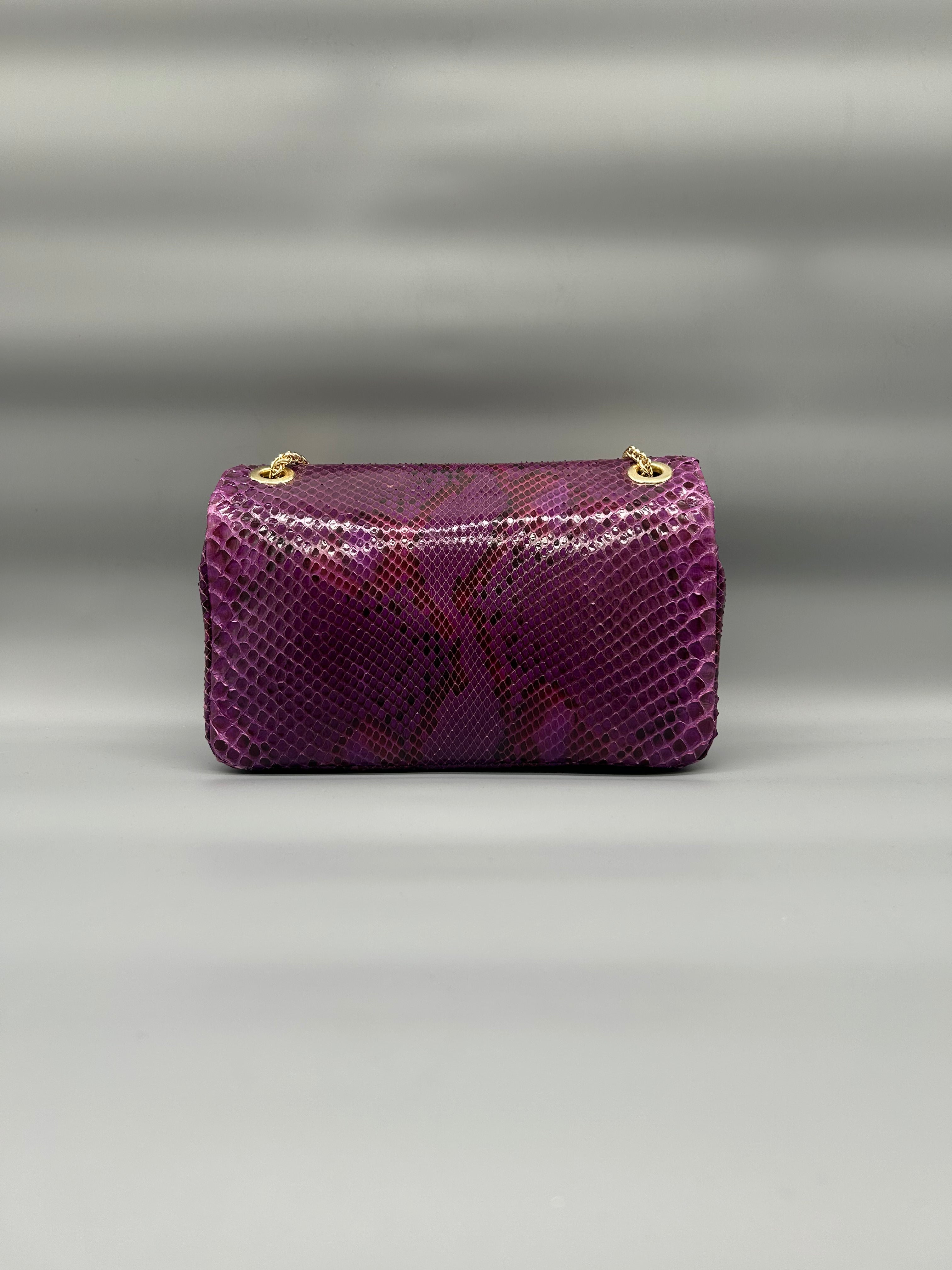 Borsa in pelle di pitone