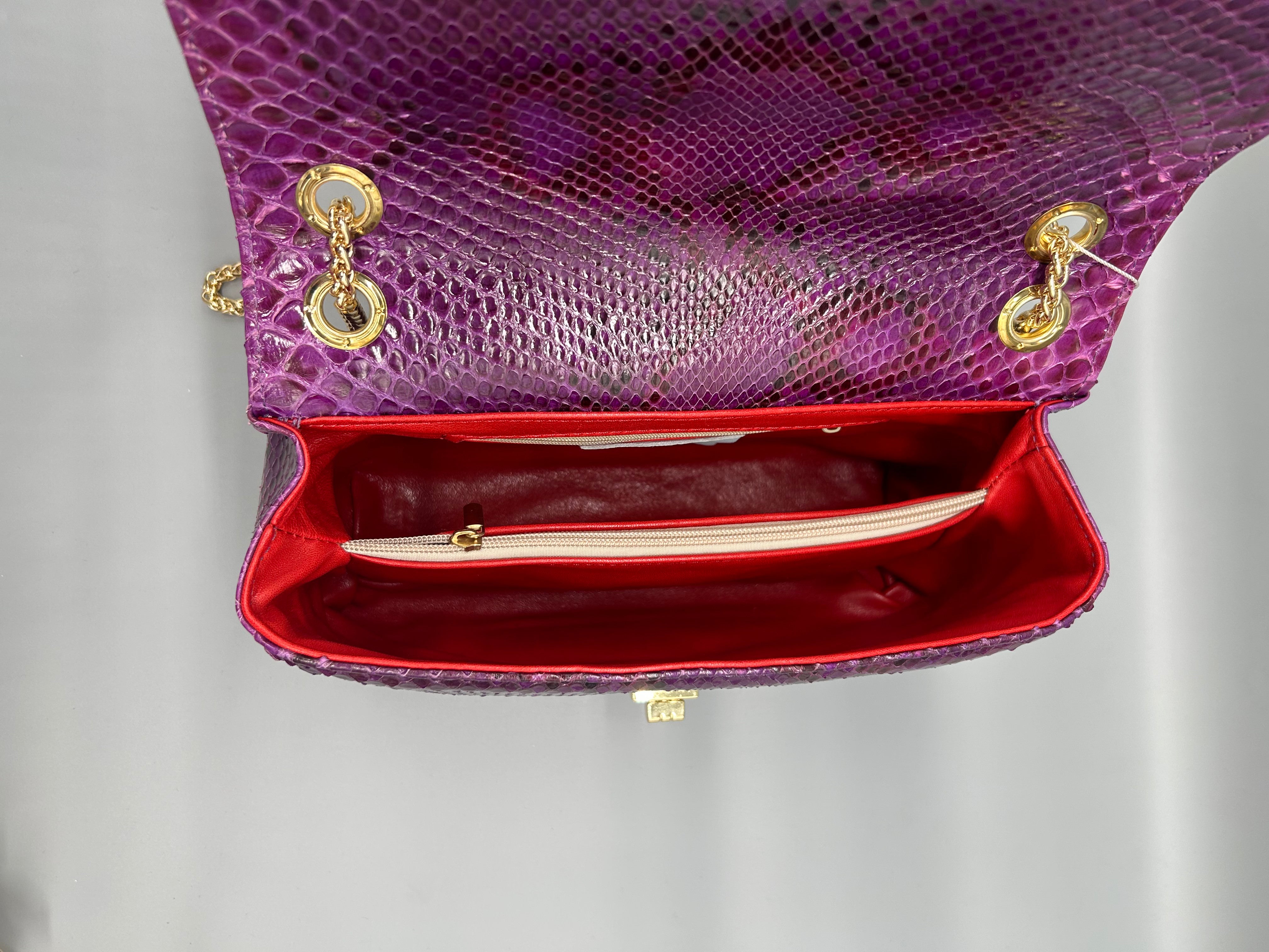 Borsa in pelle di pitone