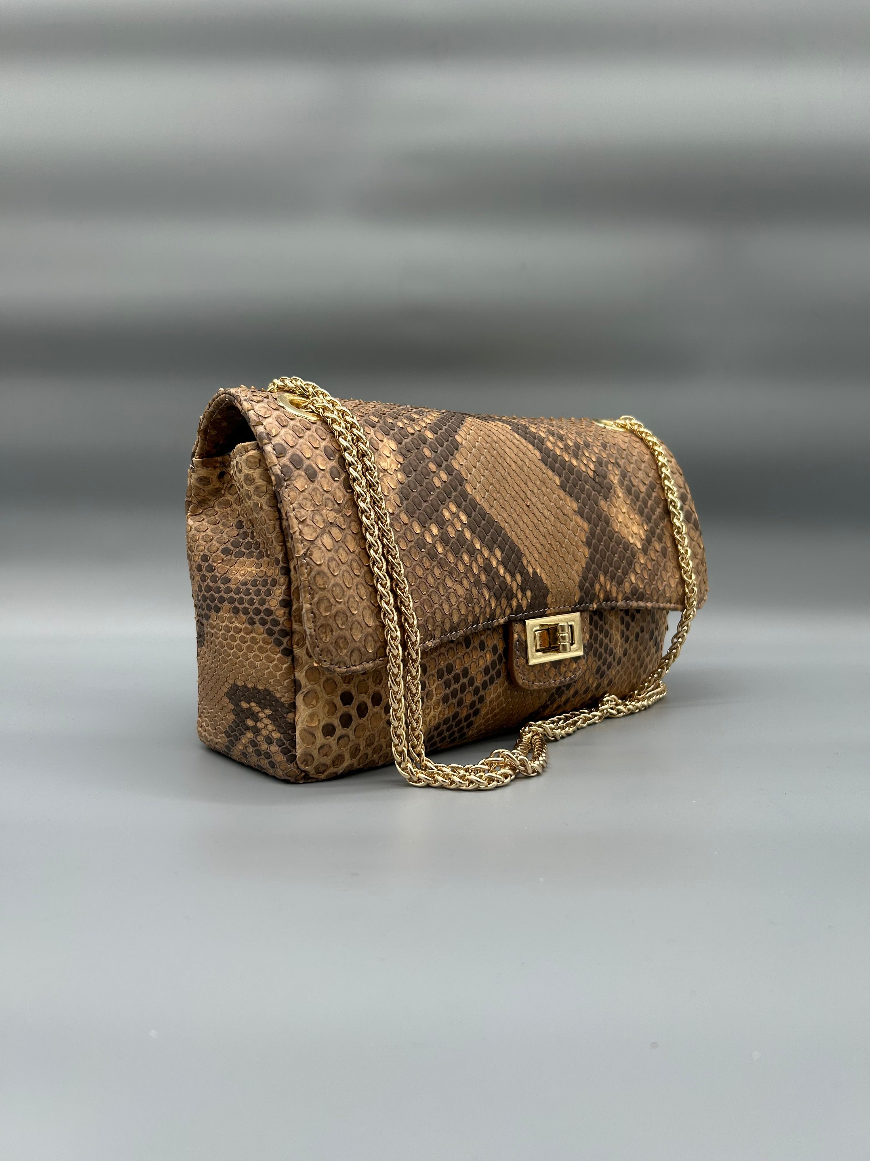 Borsa in pelle di pitone