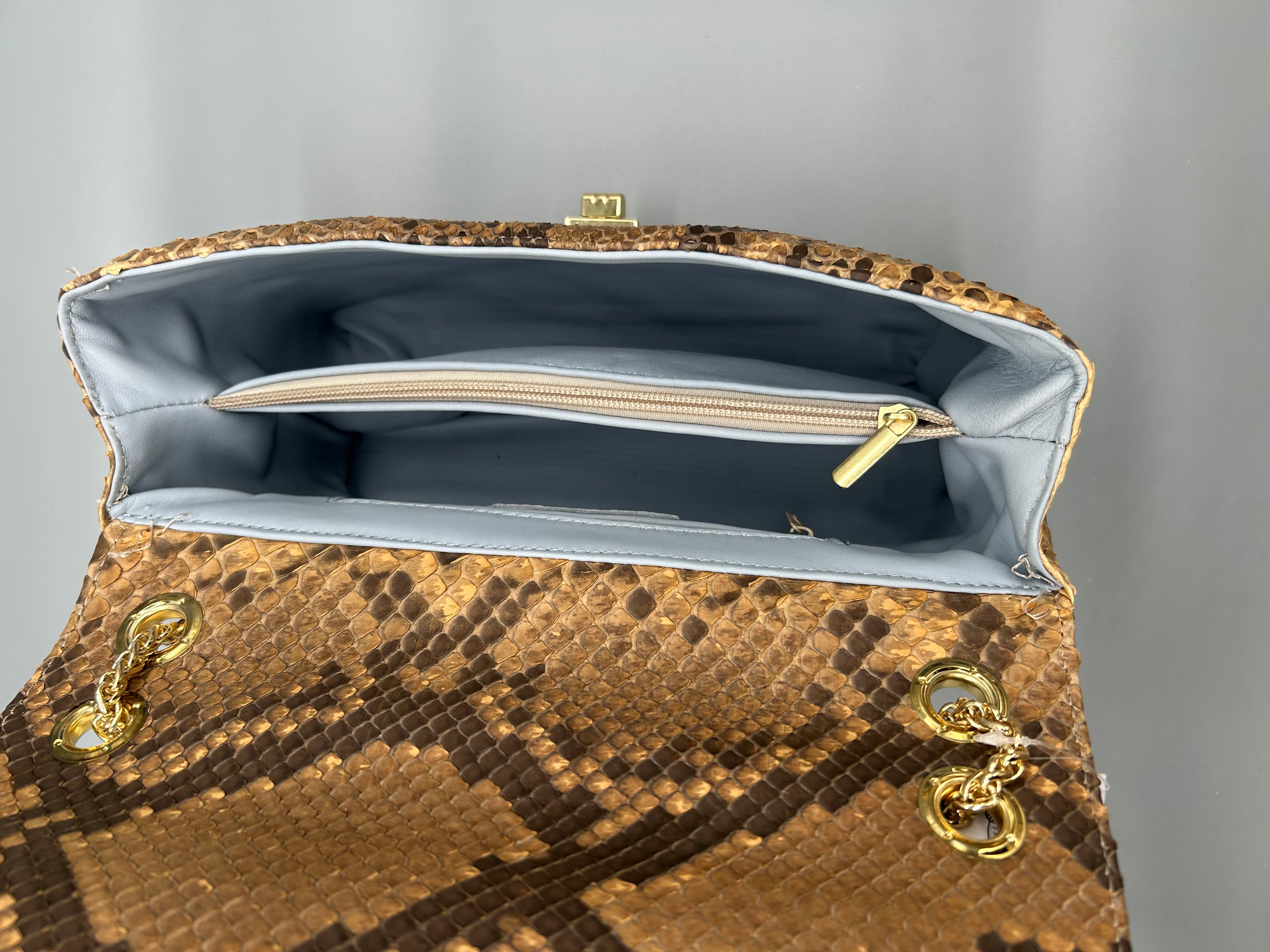 Borsa in pelle di pitone