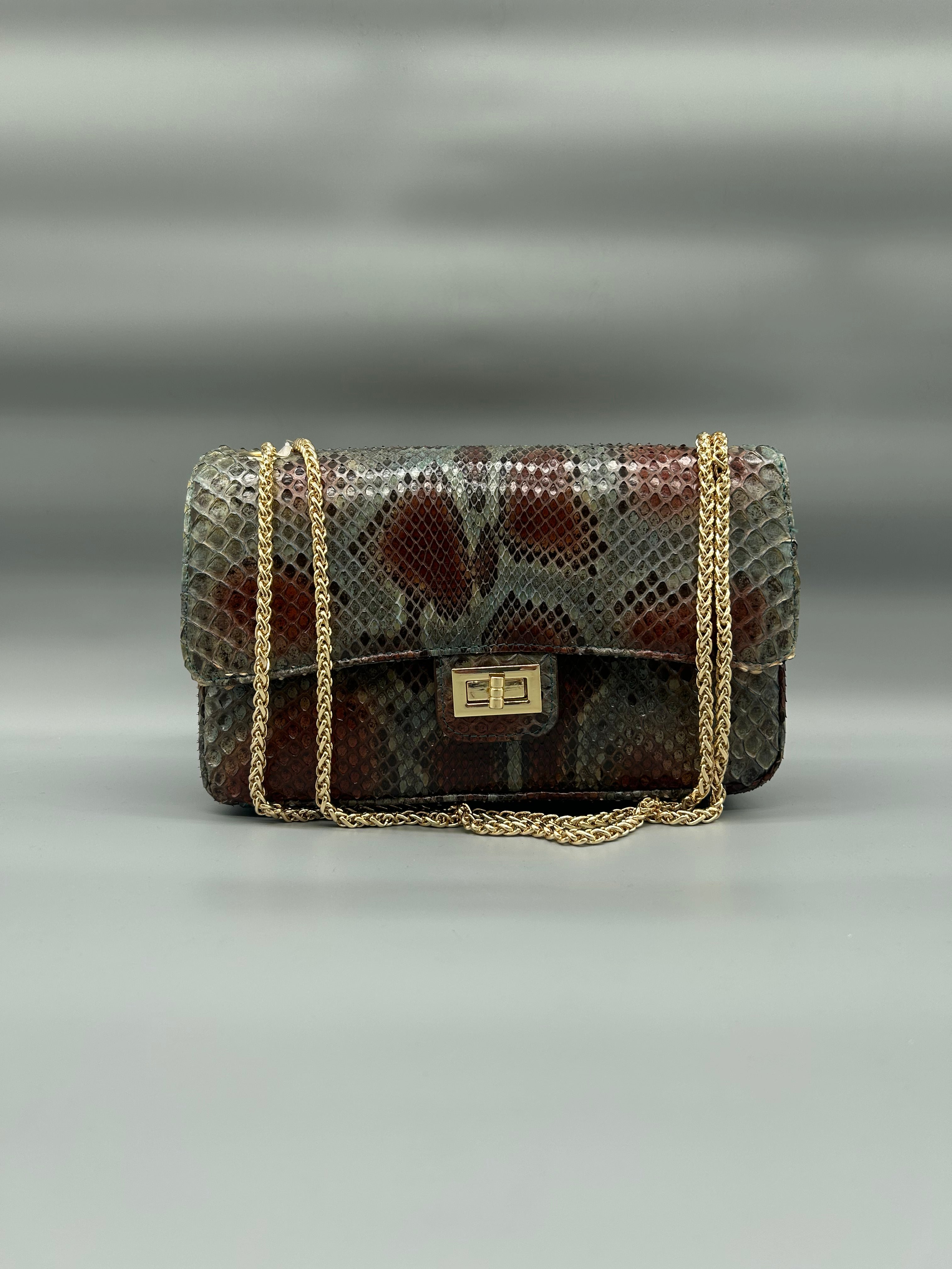 Borsa in pelle di pitone