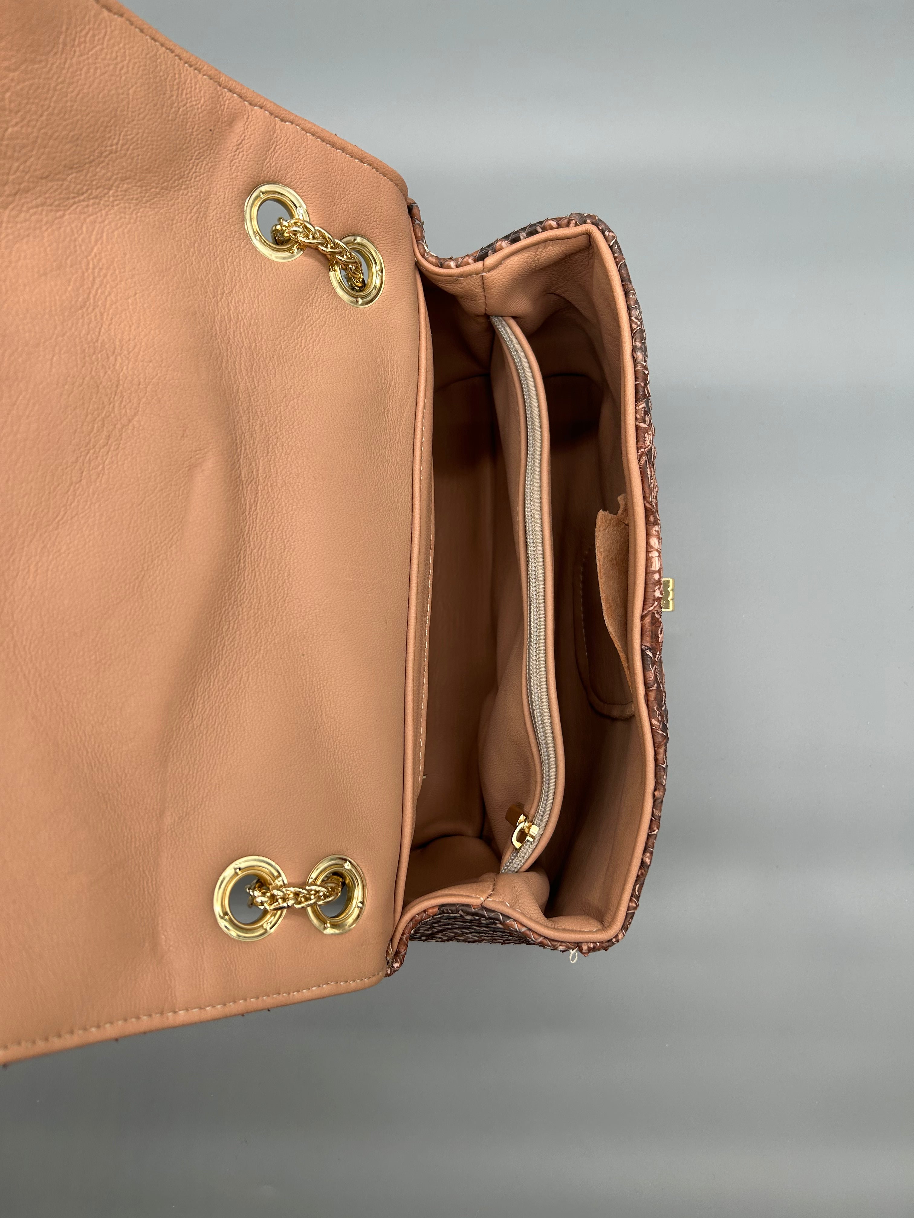 Borsa in pelle di pitone