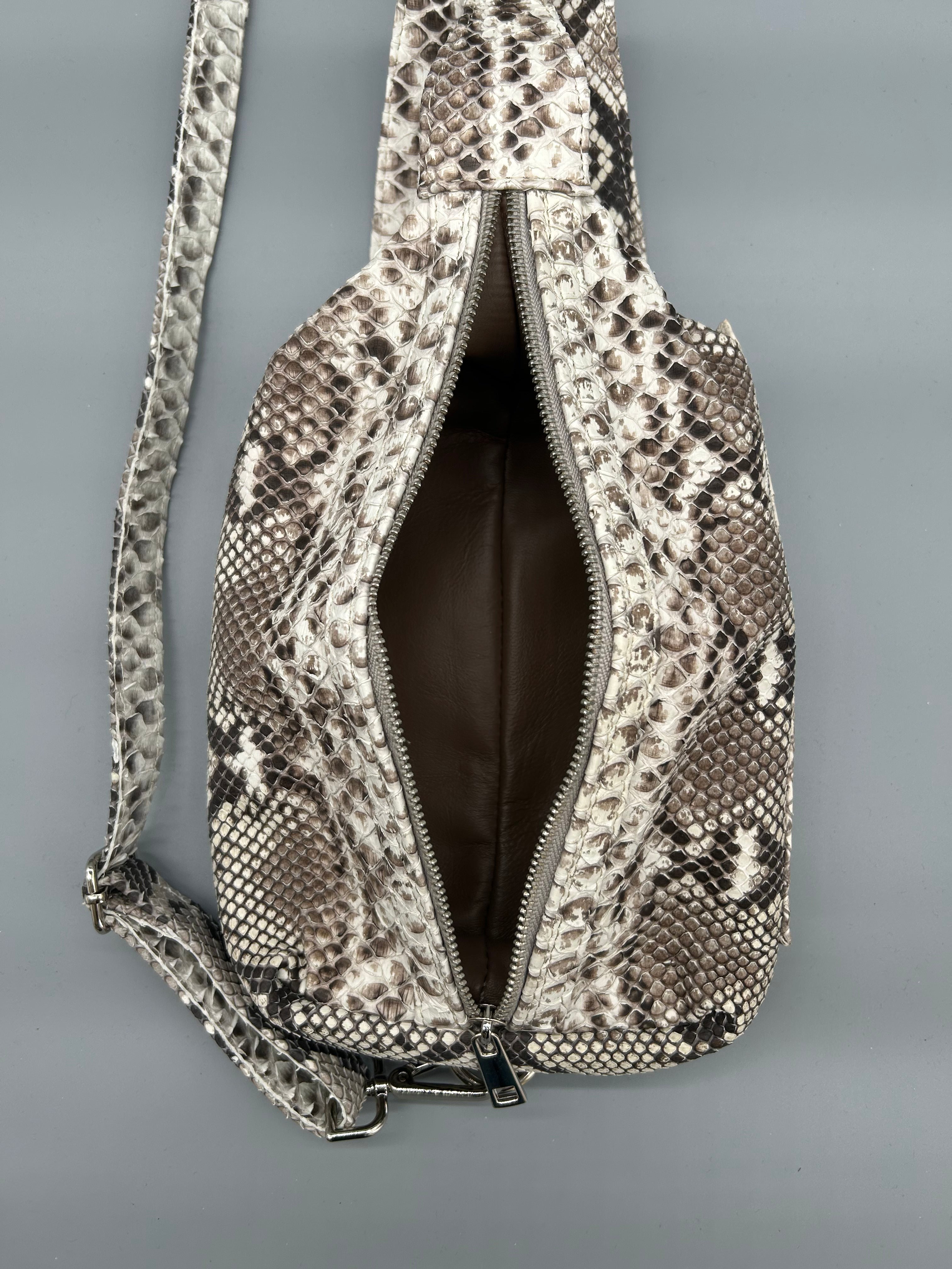Borsa in pelle di pitone
