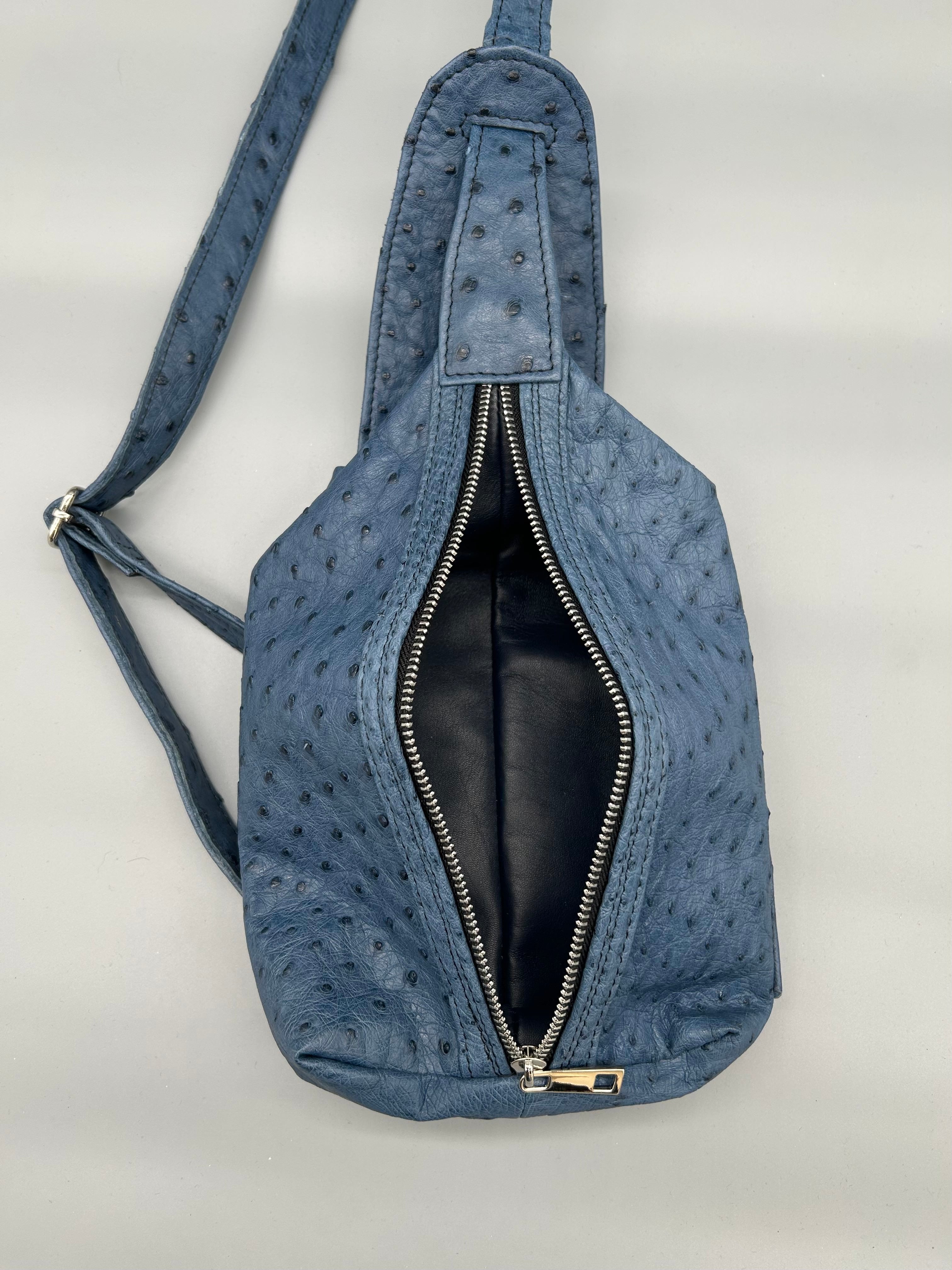 Borsa in pelle di struzzo