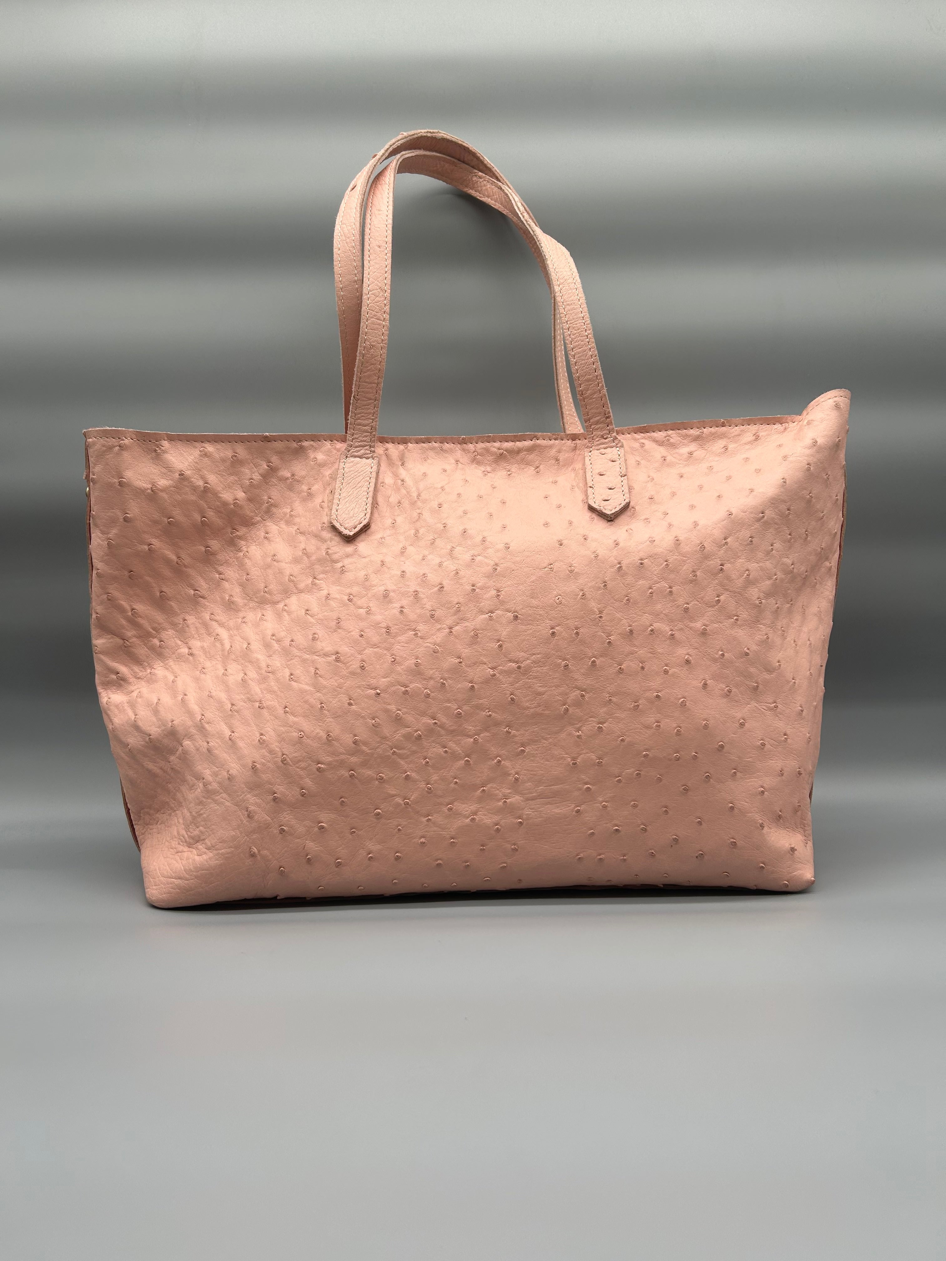 Borsa in pelle di struzzo