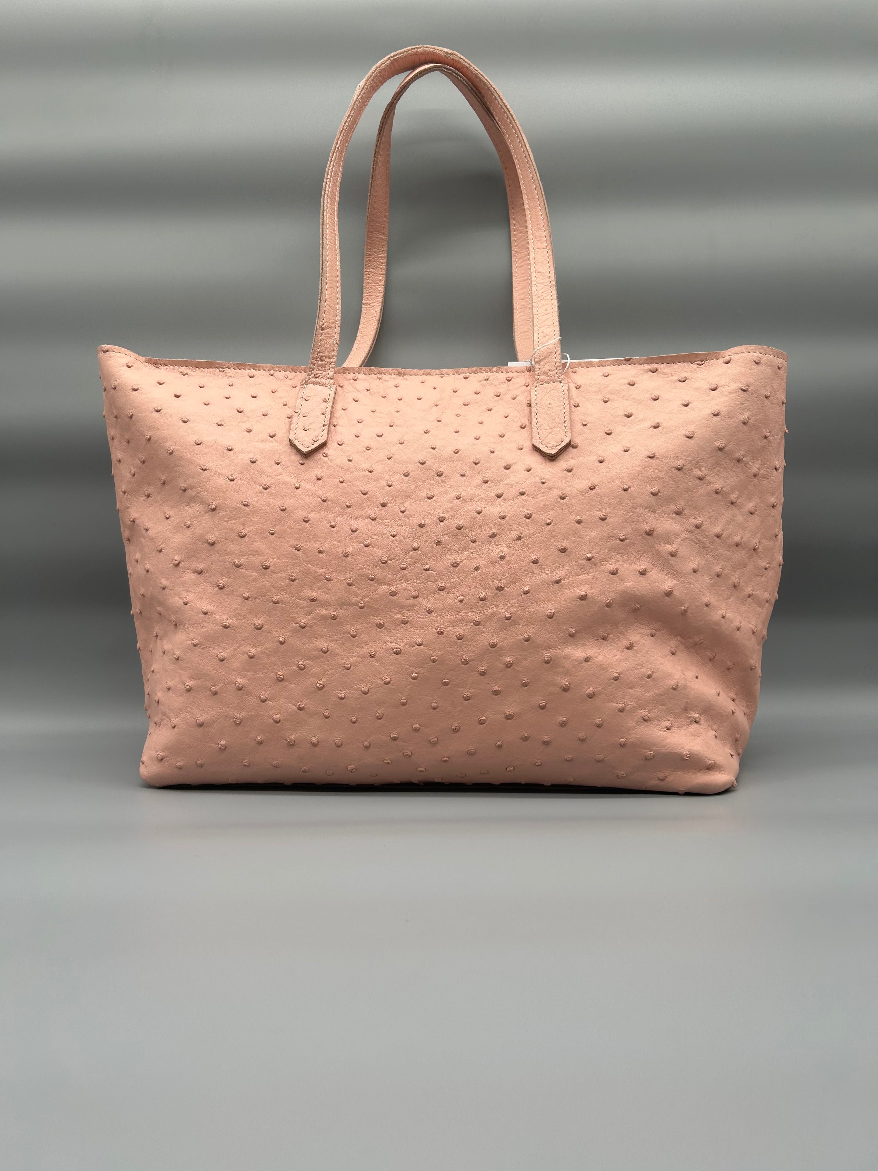 Borsa in pelle di struzzo