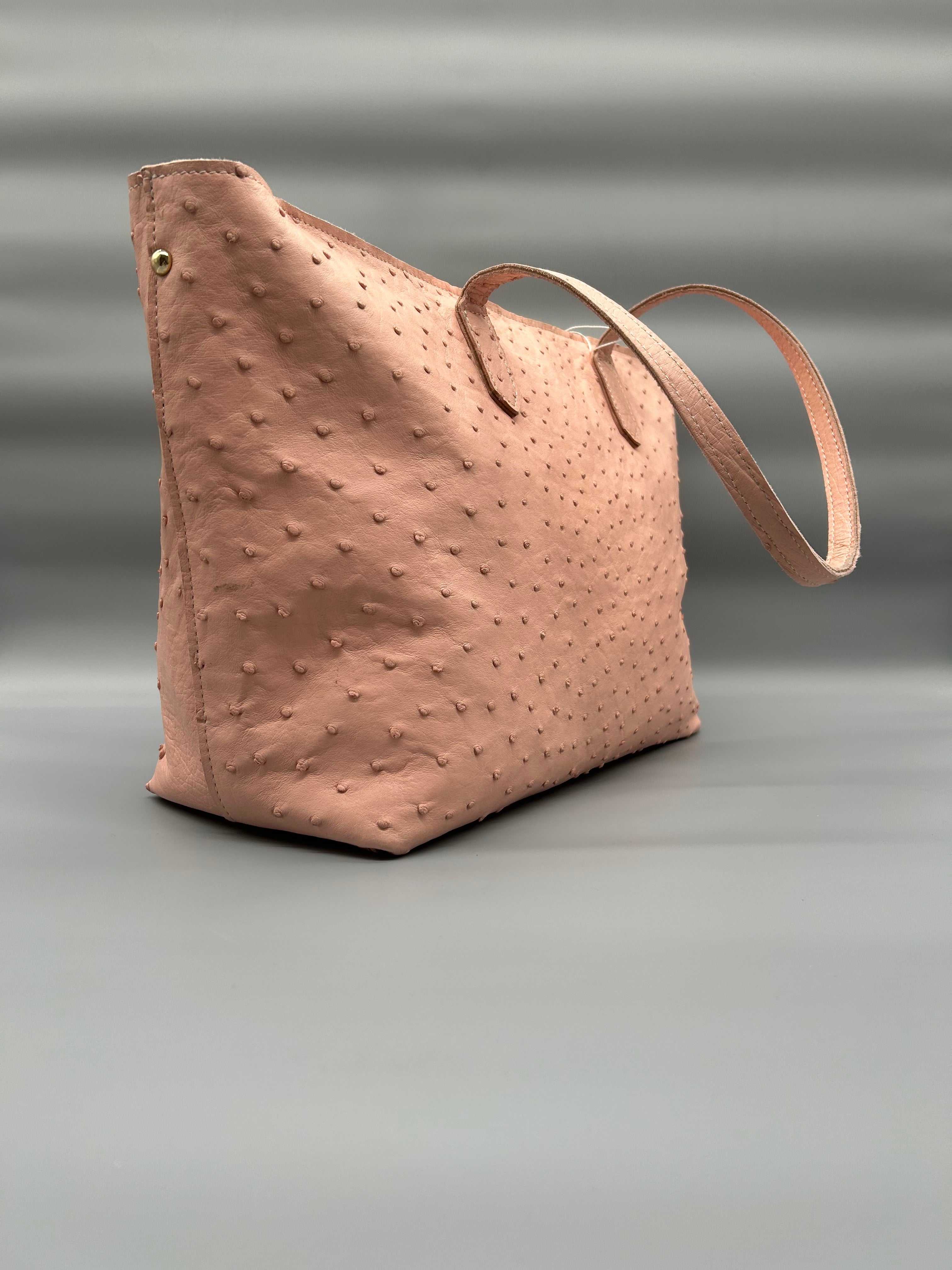 Borsa in pelle di struzzo