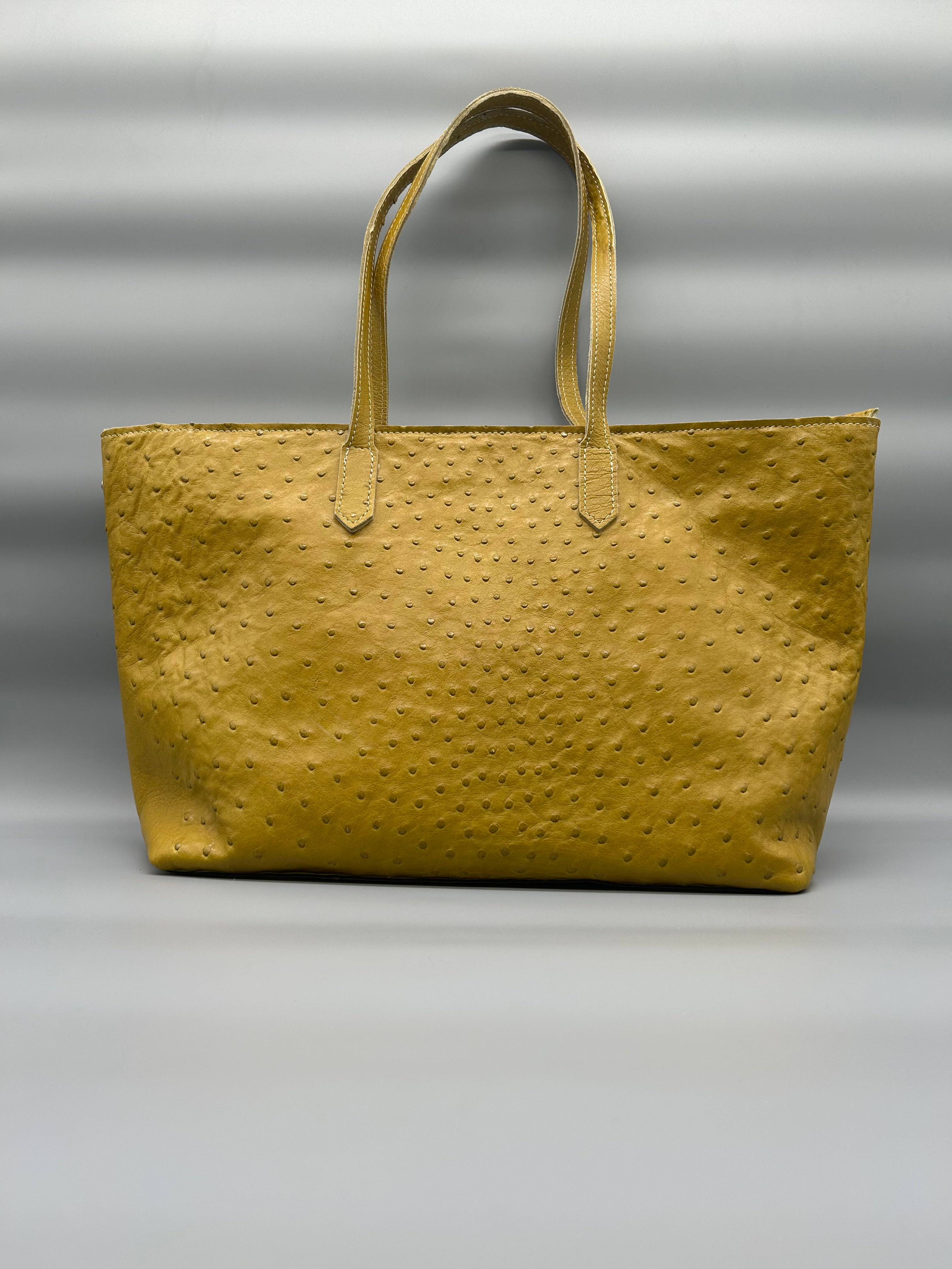 Borsa in pelle di struzzo
