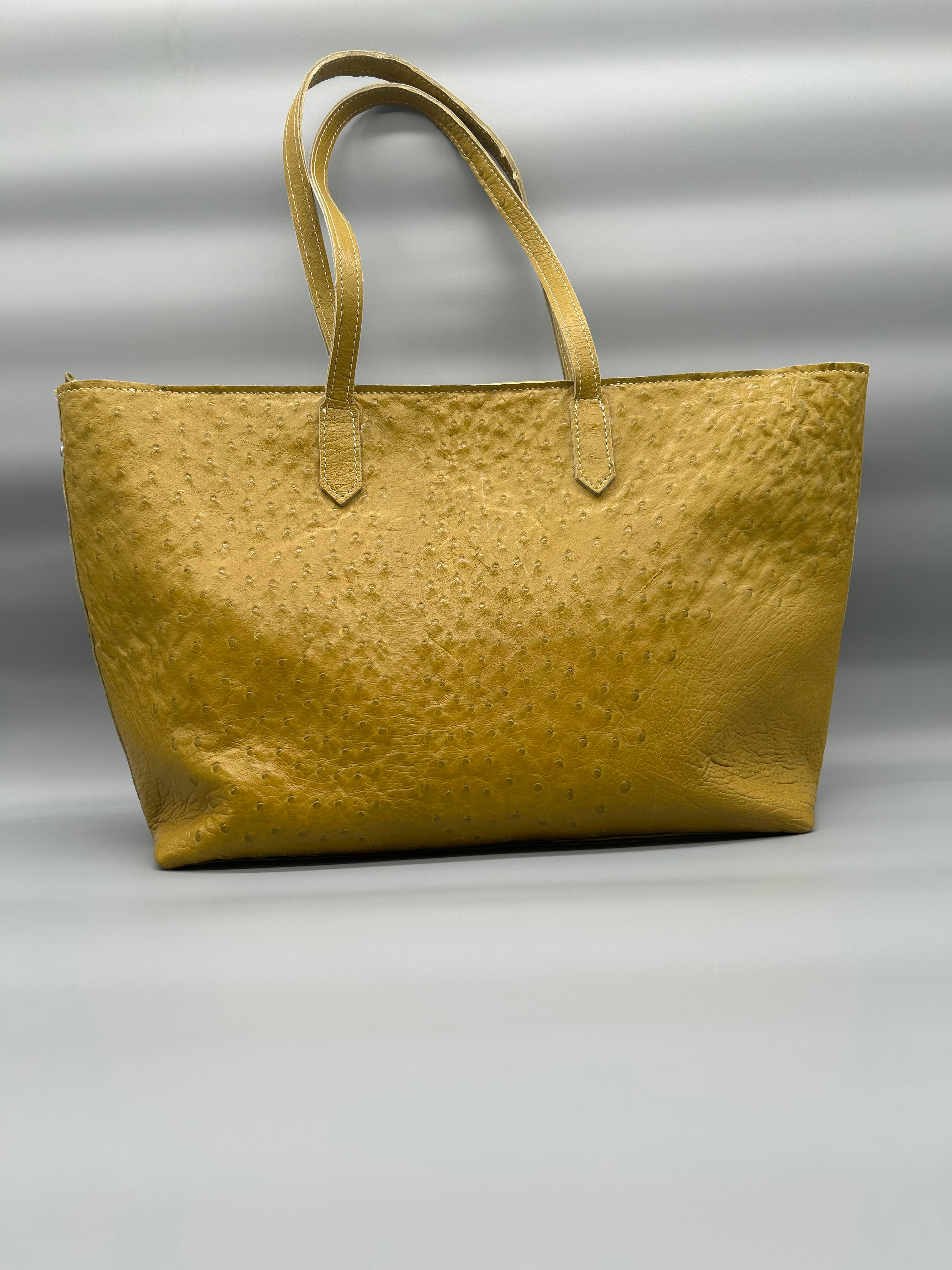 Borsa in pelle di struzzo