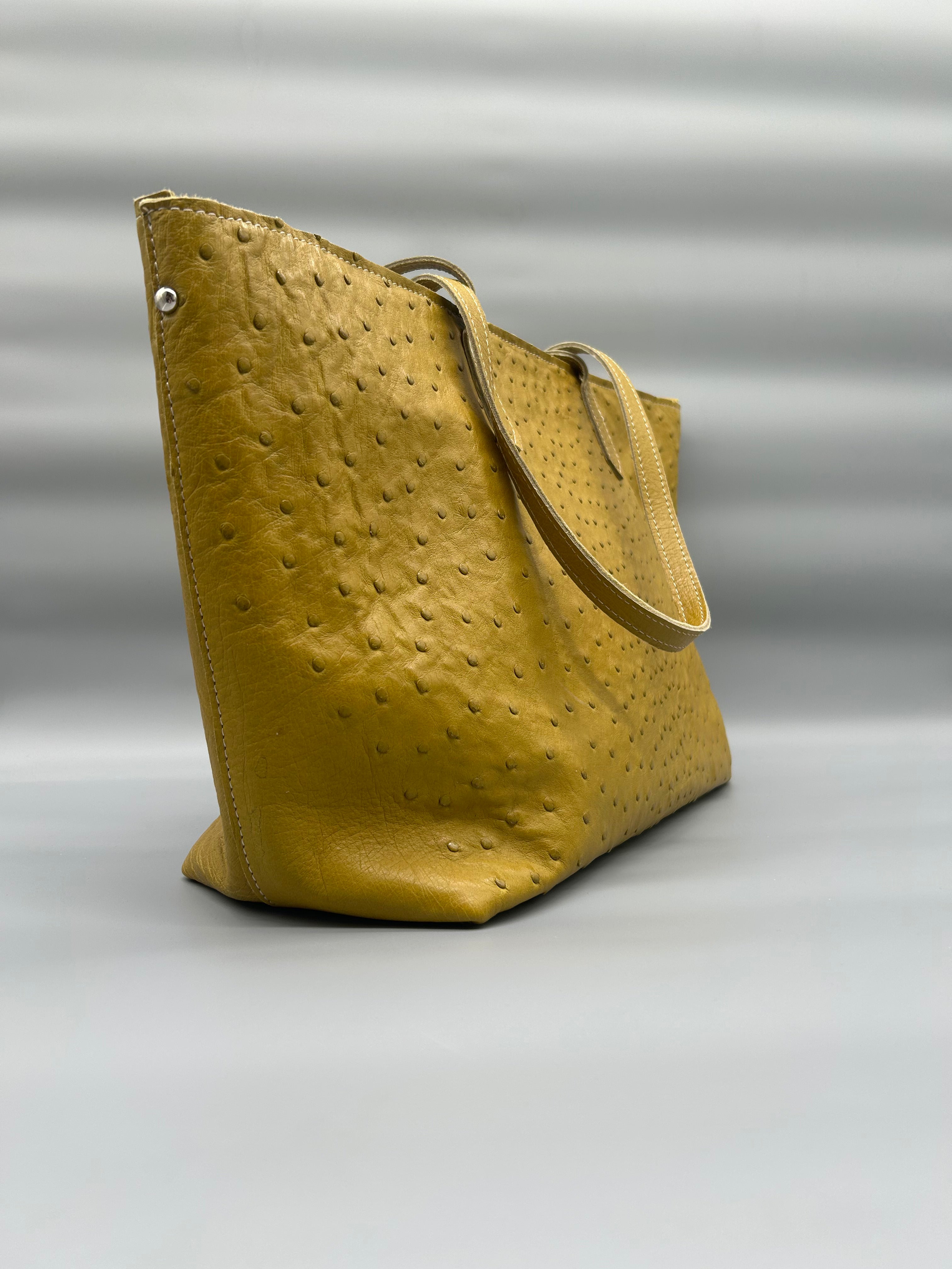 Borsa in pelle di struzzo