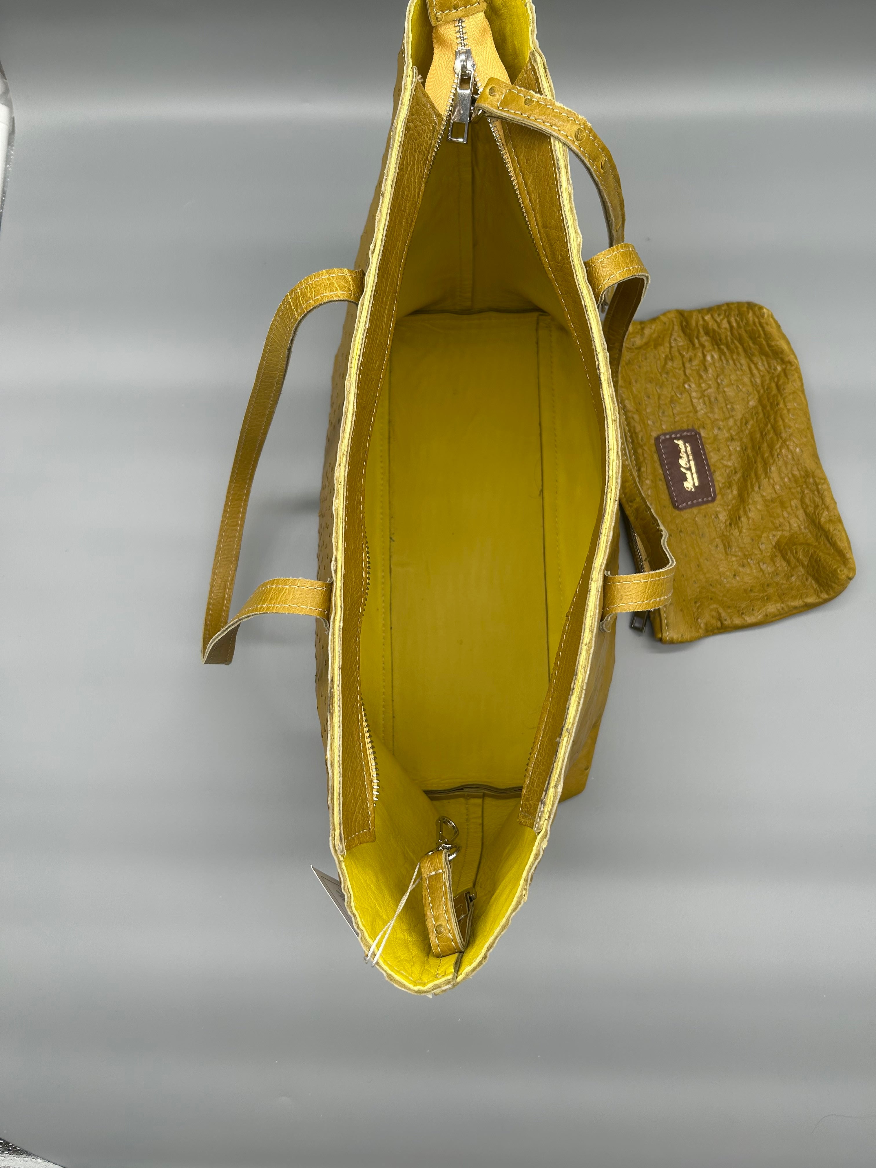 Borsa in pelle di struzzo